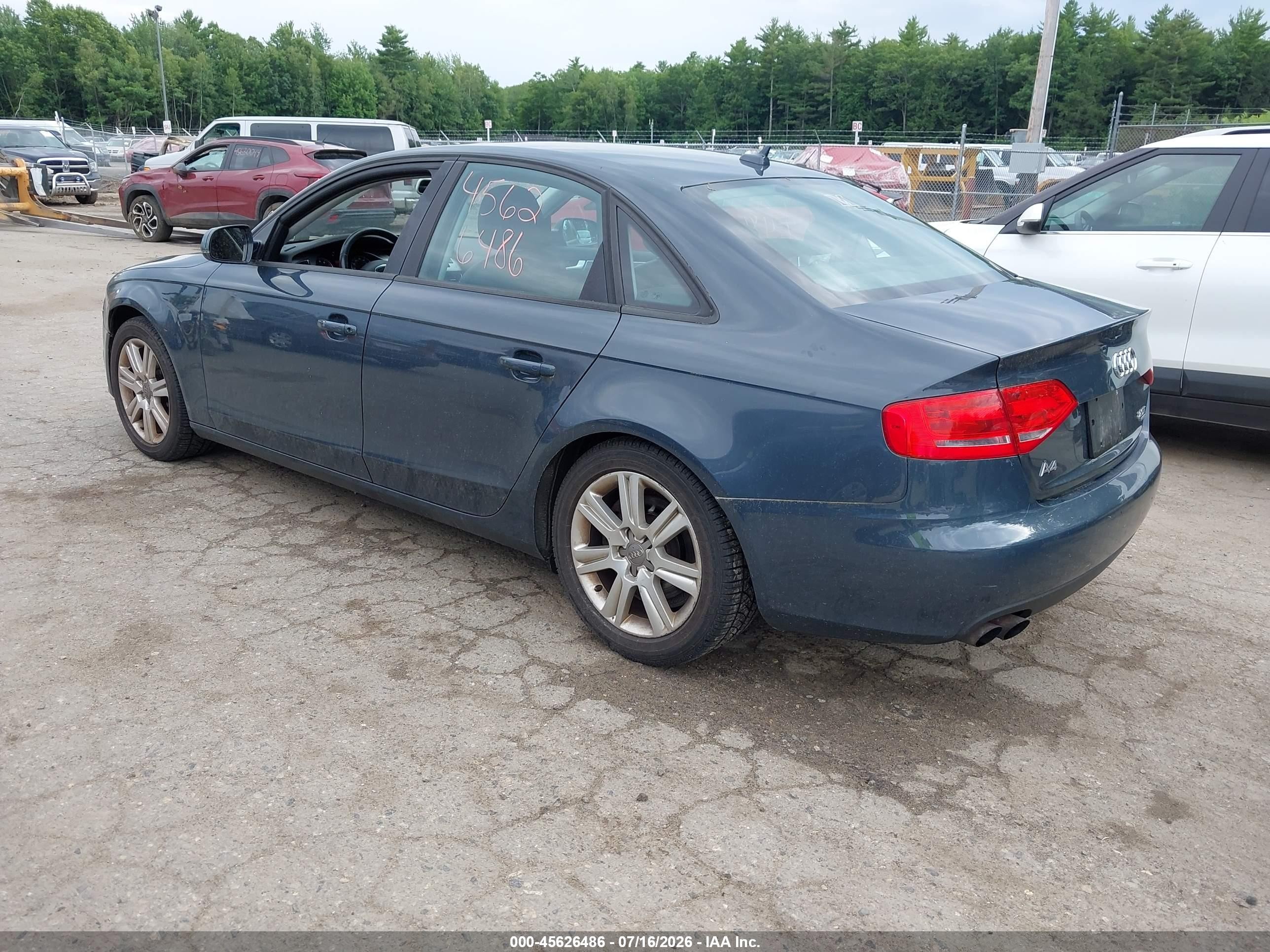 2010 Audi A4 2.0t Premium Blue vin: WAUBFAFL7AN039412