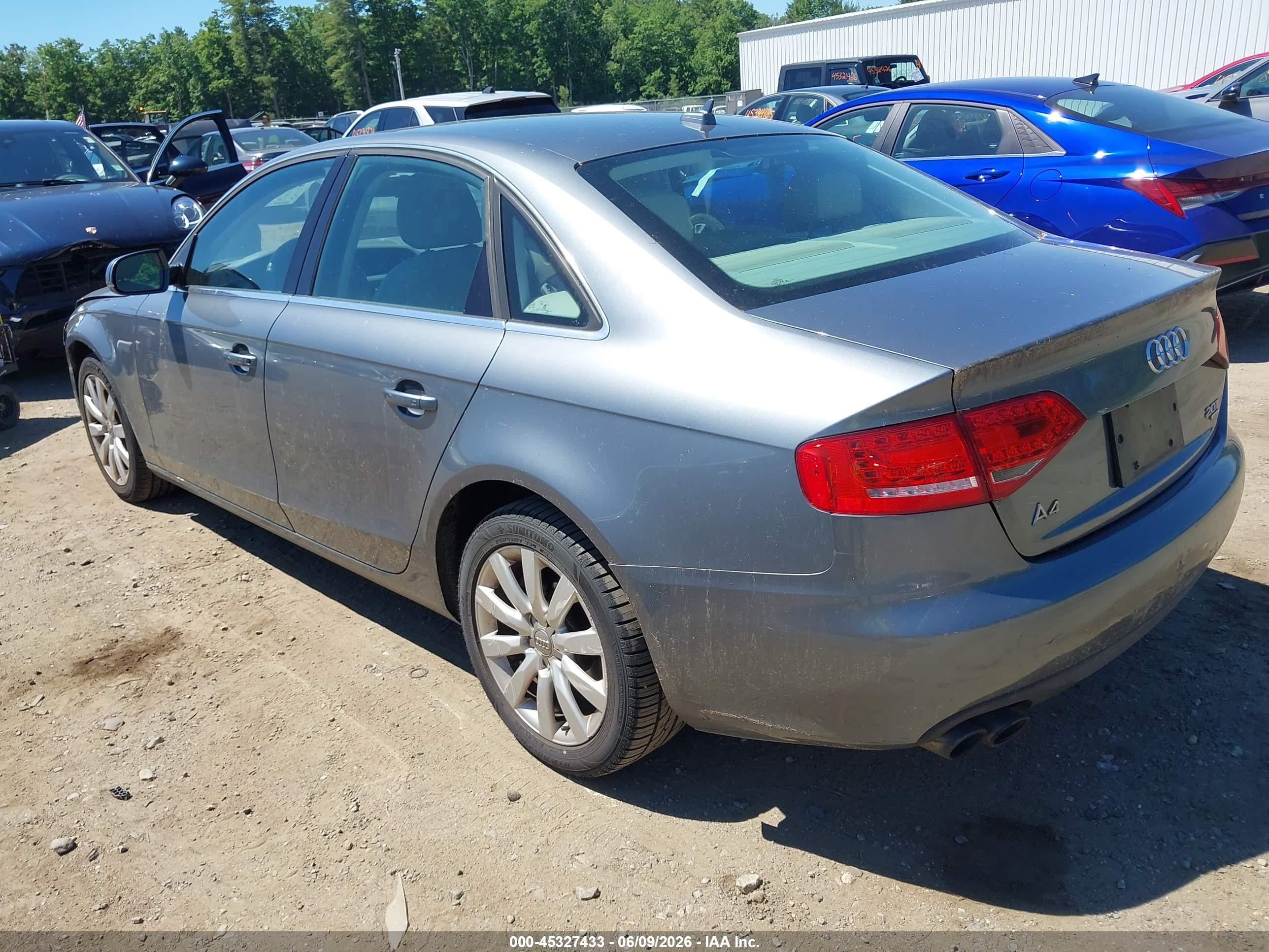 2012 Audi A4 2.0t Premium Black vin: WAUBFAFL7CA030008