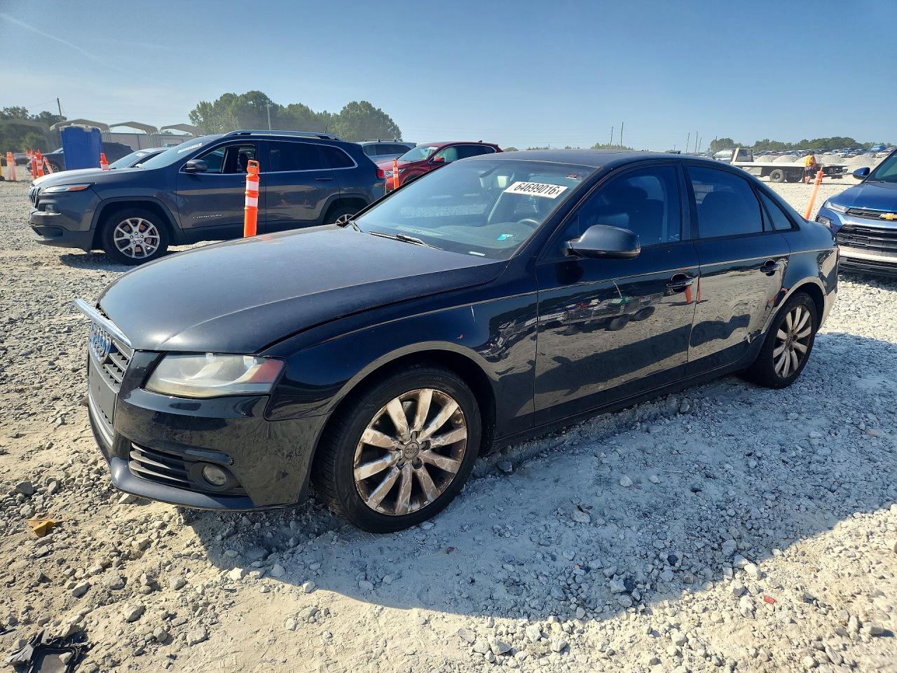 2012 Audi A4 Premium Black vin: WAUBFAFL7CA094775