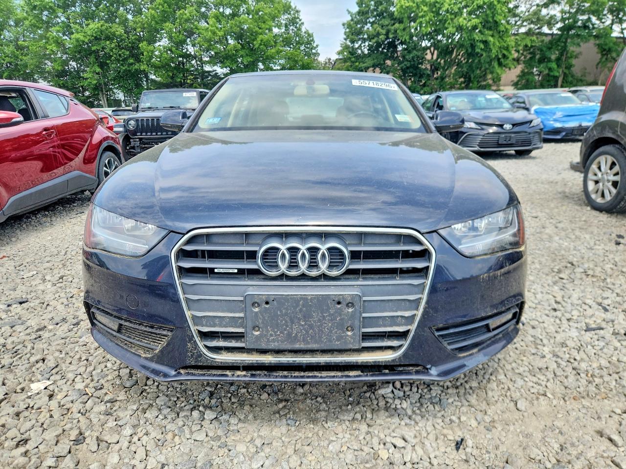 2013 Audi A4 Premium Серый vin: WAUBFAFL7DN010027