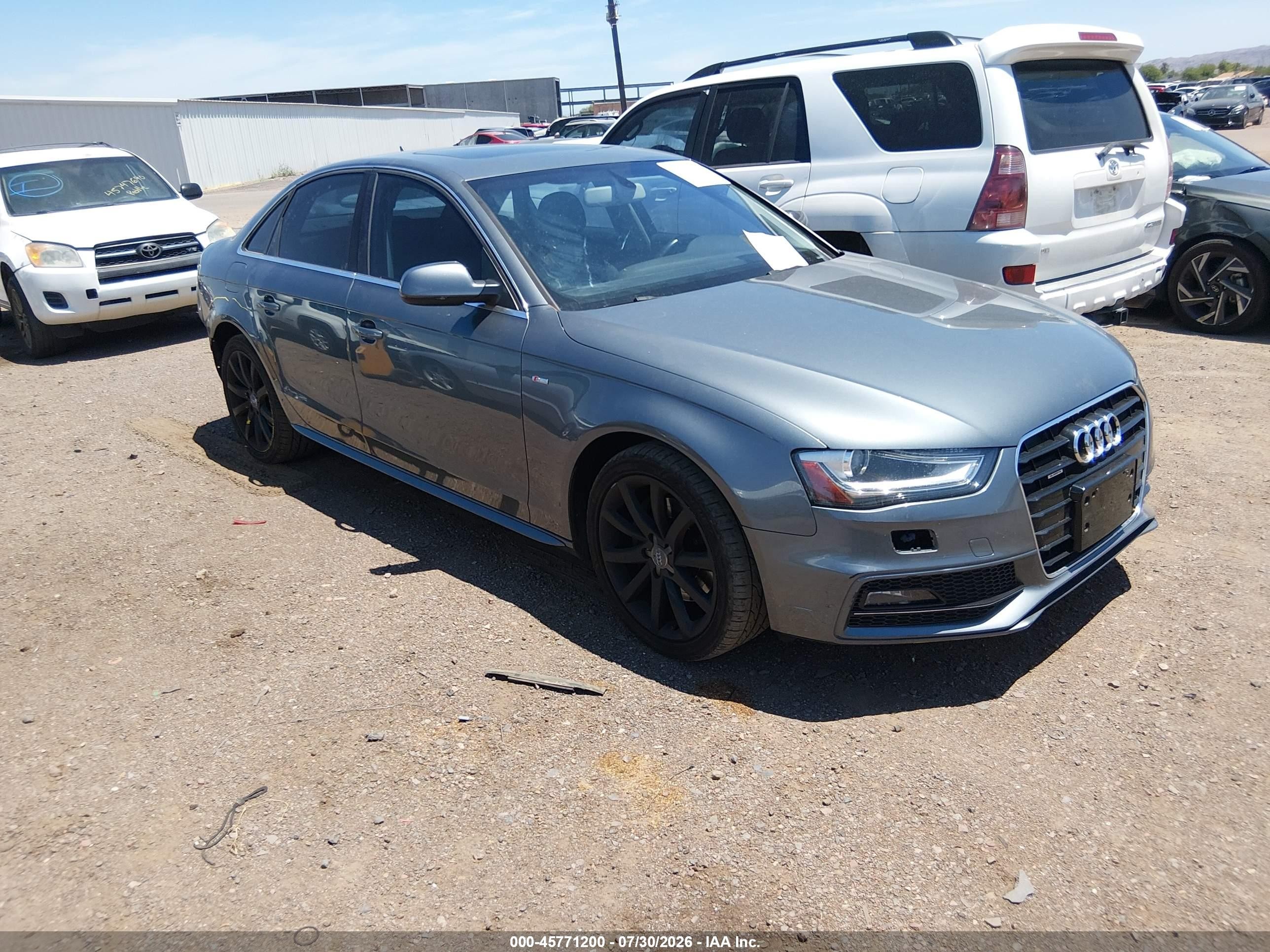 2014 Audi A4 2.0t Premium Серый vin: WAUBFAFL7EN023409