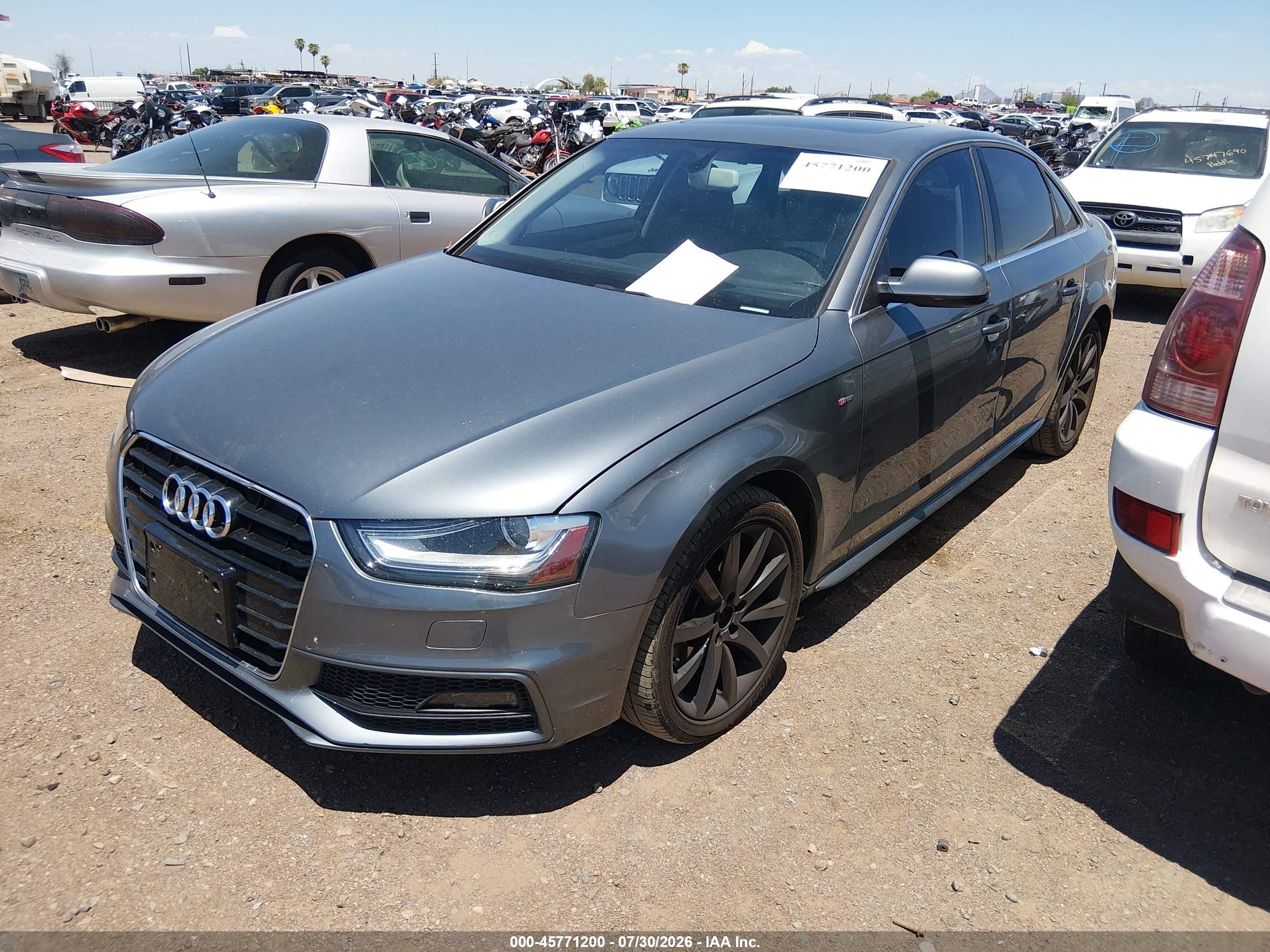 2014 Audi A4 2.0t Premium Gray vin: WAUBFAFL7EN023409