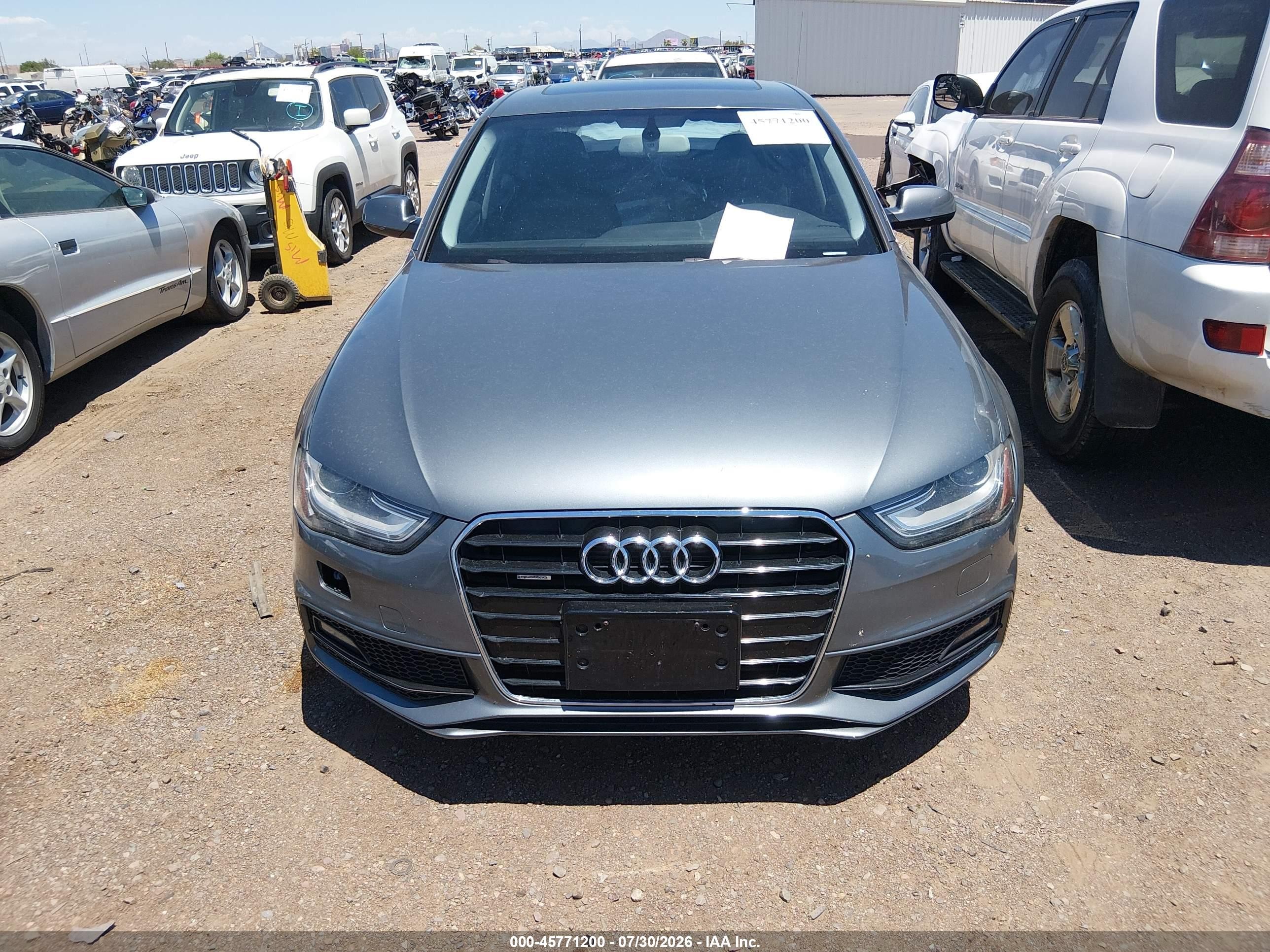2014 Audi A4 2.0t Premium Gray vin: WAUBFAFL7EN023409