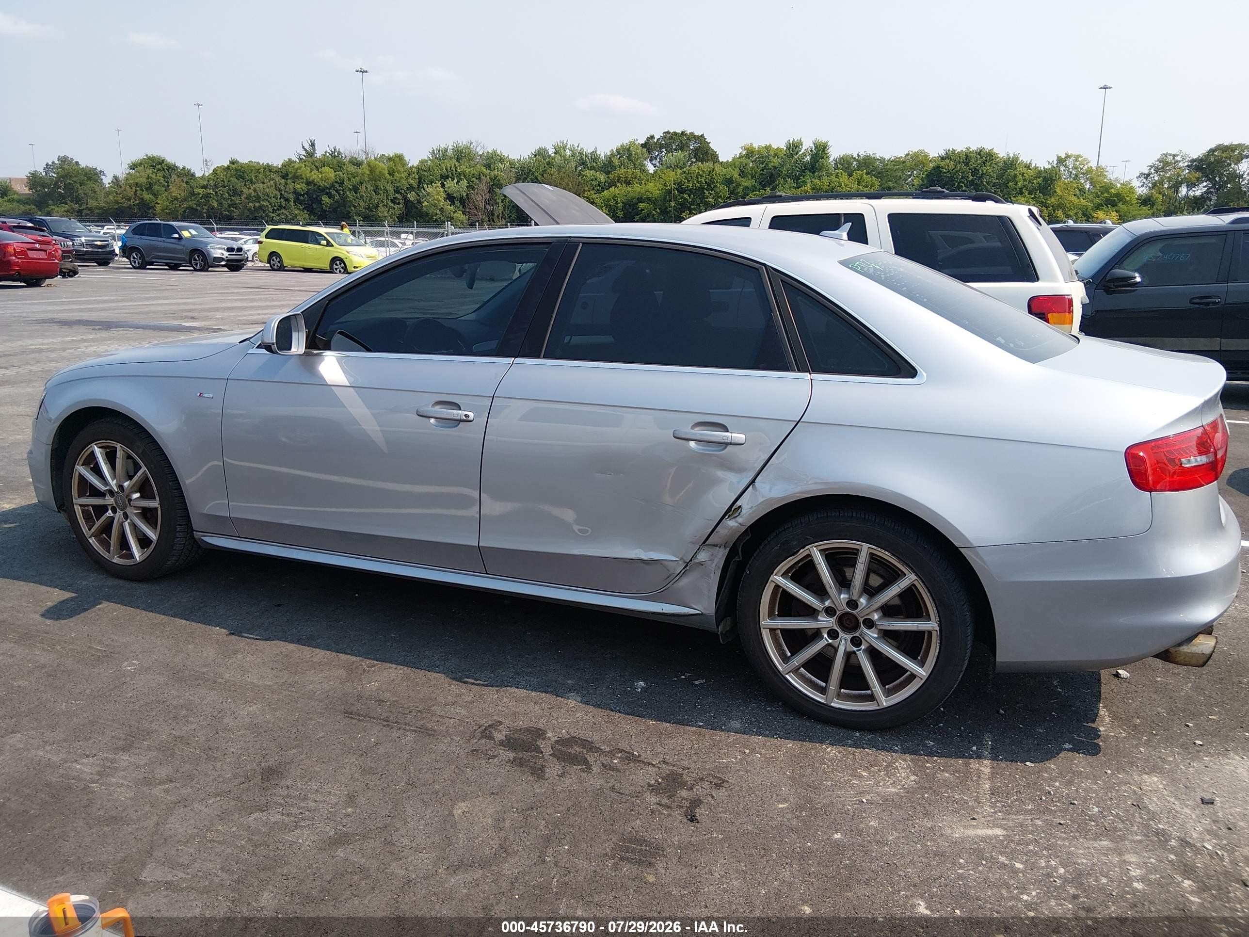 2015 Audi A4 2.0t Premium Silver vin: WAUBFAFL7FN004943