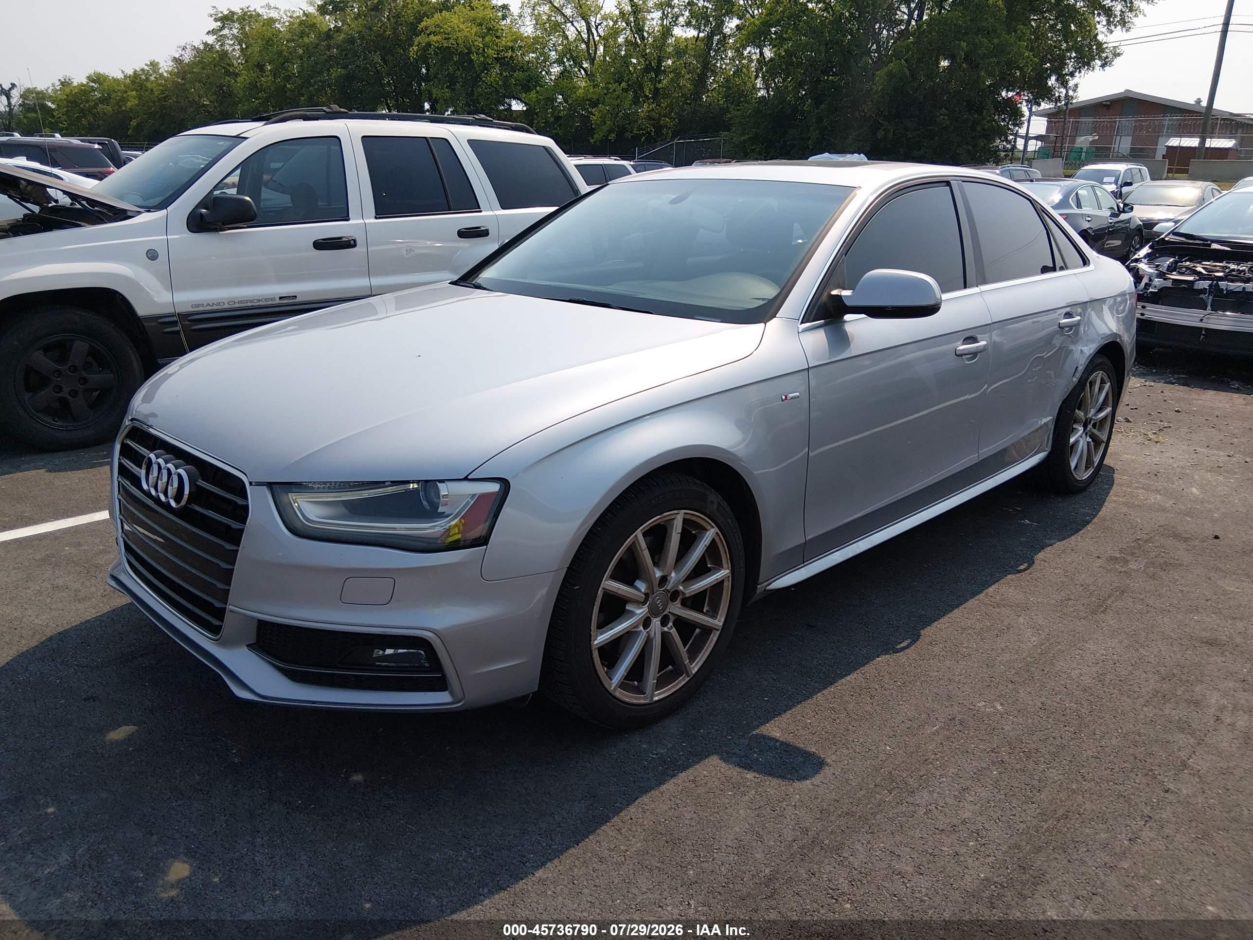 2015 Audi A4 2.0t Premium Silver vin: WAUBFAFL7FN004943
