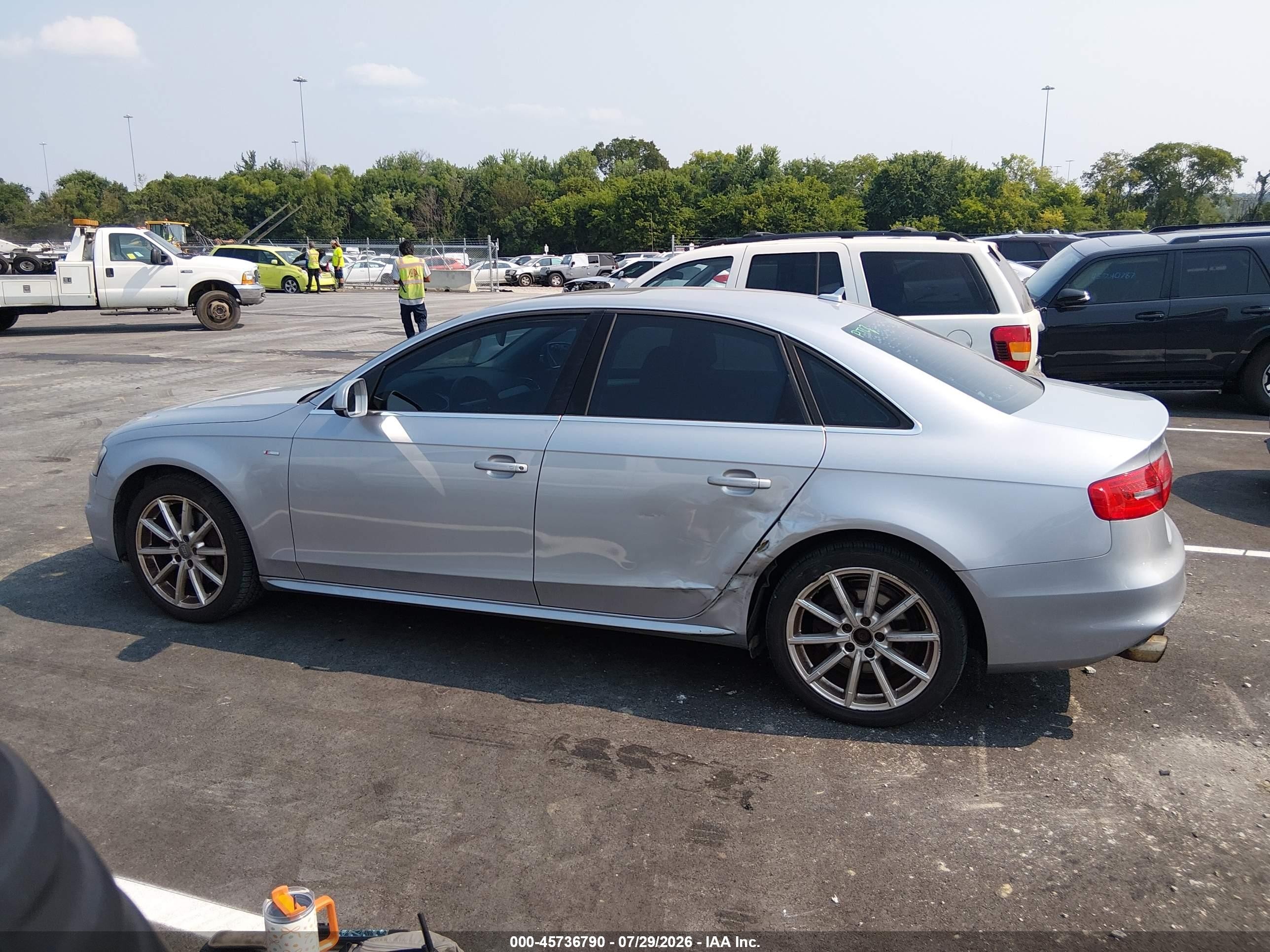2015 Audi A4 2.0t Premium Silver vin: WAUBFAFL7FN004943