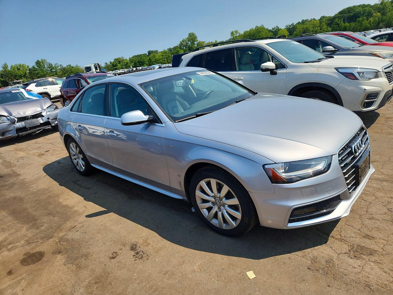 2015 Audi A4 Premium Silver vin: WAUBFAFL7FN021144