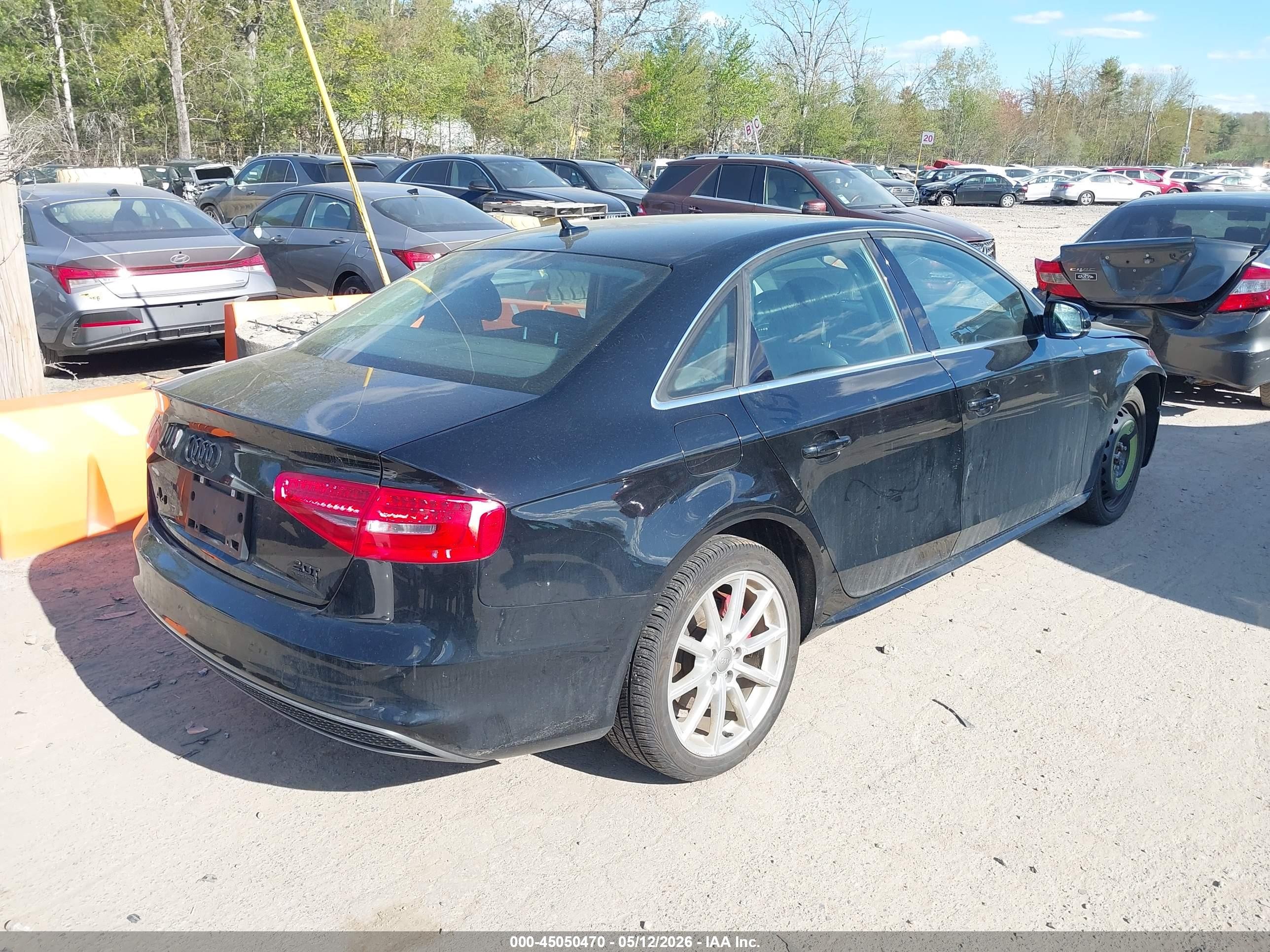 2015 Audi A4 2.0t Premium Black vin: WAUBFAFL7FN037876