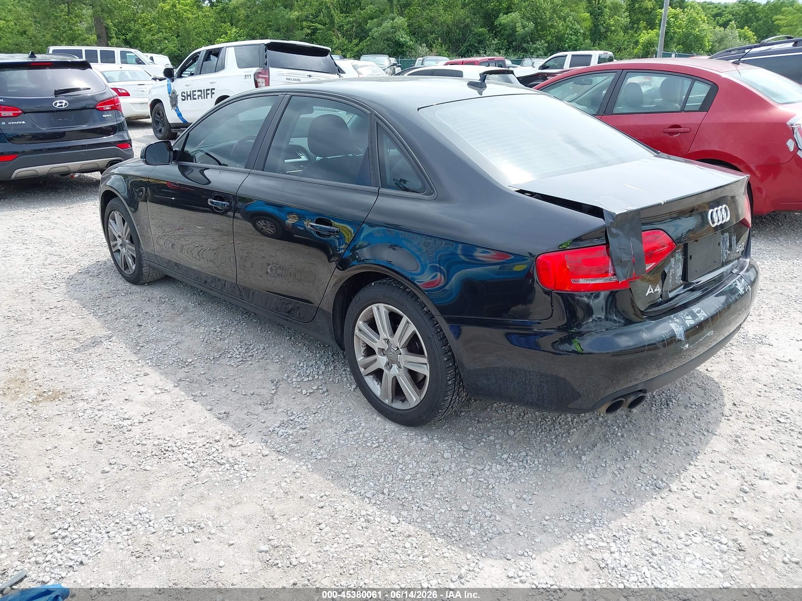 2010 Audi A4 2.0t Premium Black vin: WAUBFAFL9AN029643