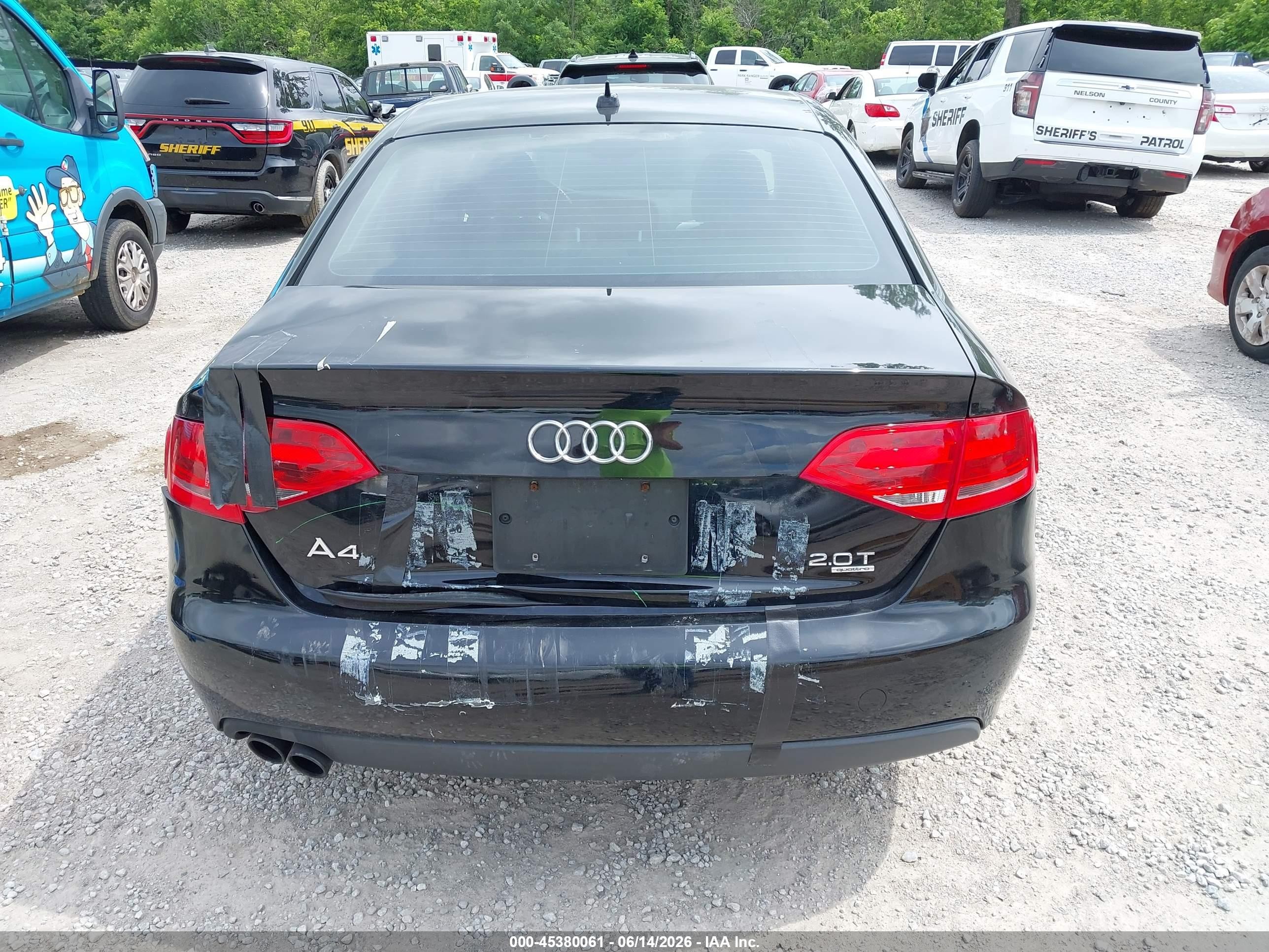 2010 Audi A4 2.0t Premium Black vin: WAUBFAFL9AN029643