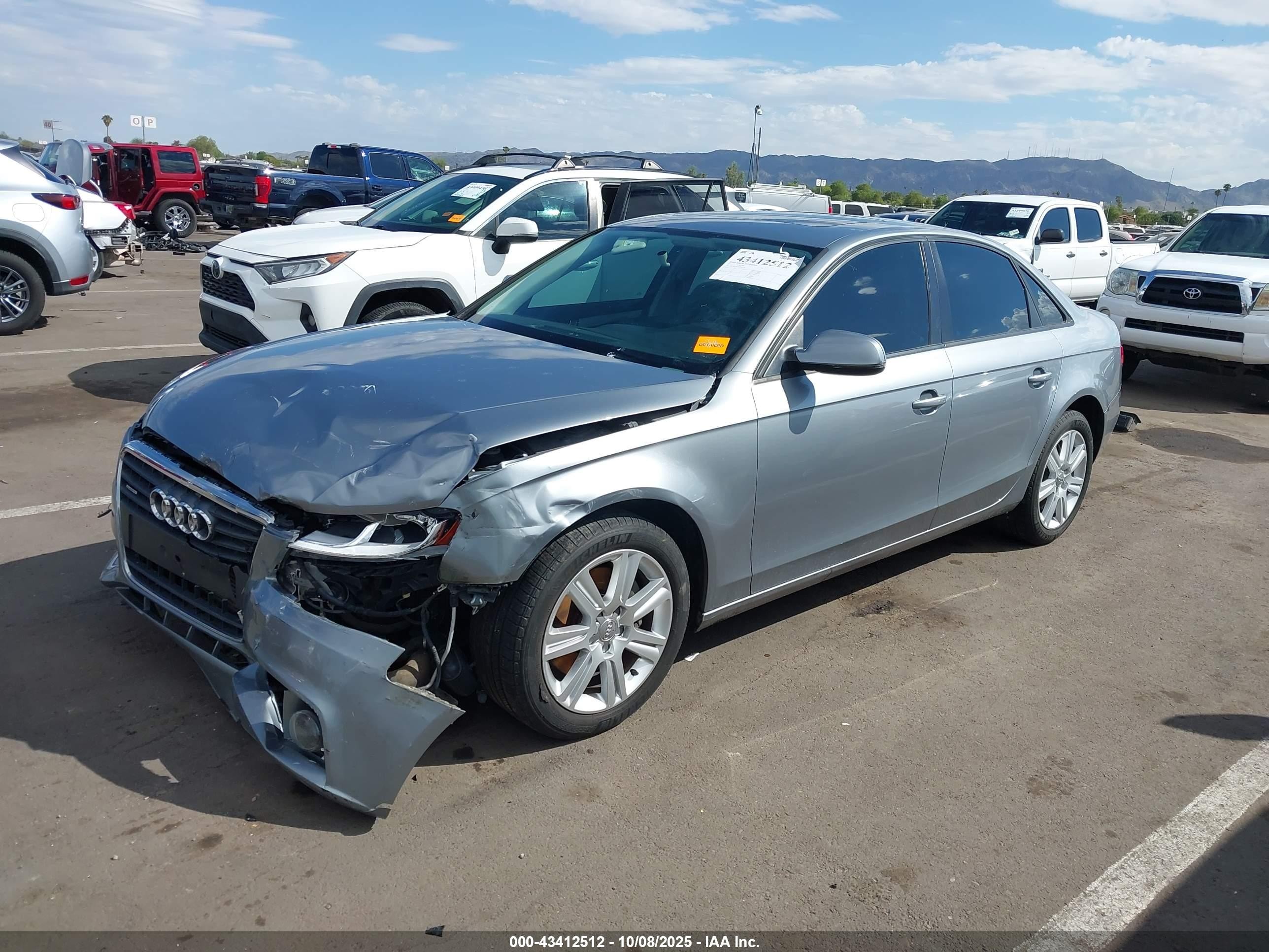 2011 Audi A4 2.0t Premium Gray vin: WAUBFAFL9BN010575