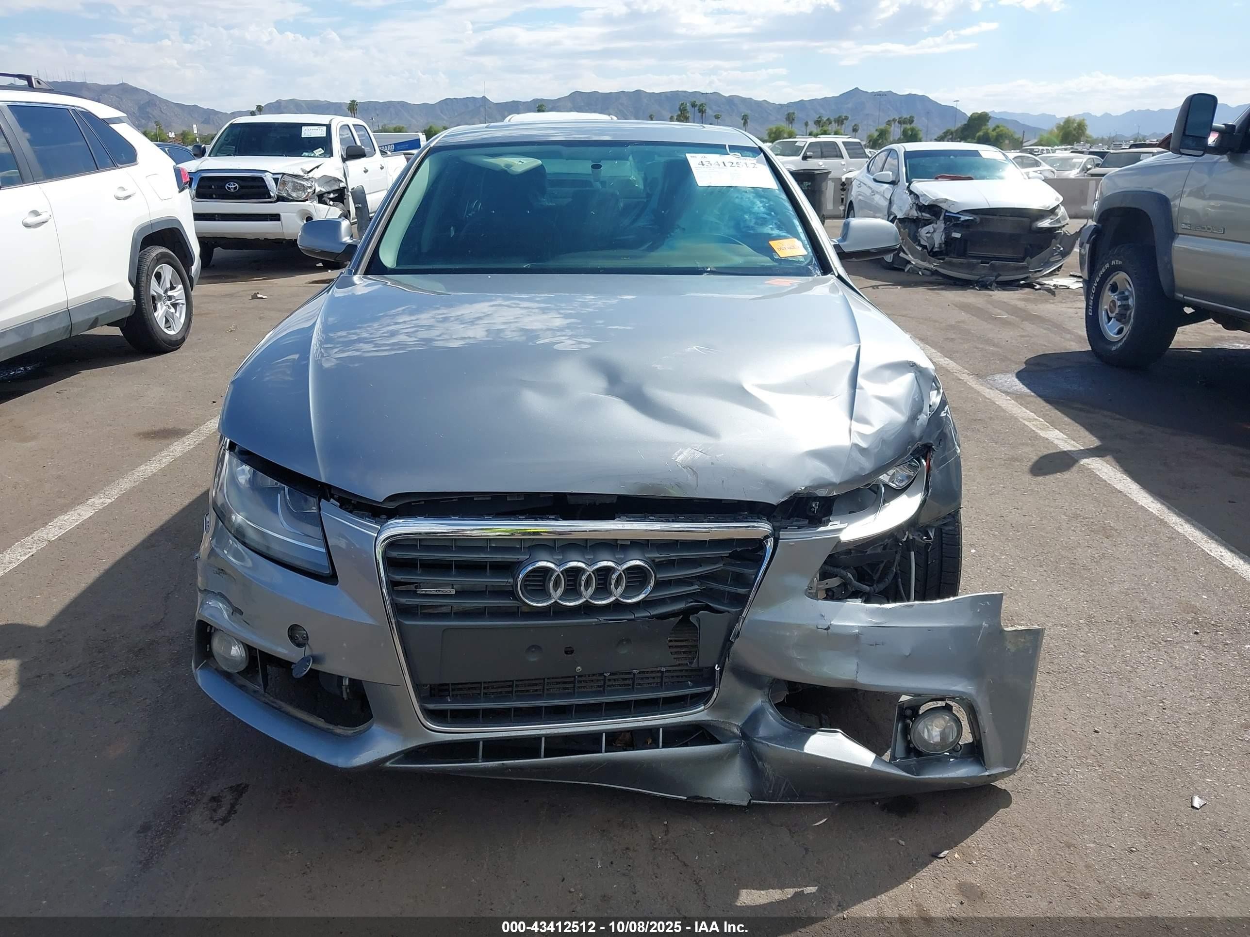 2011 Audi A4 2.0t Premium Gray vin: WAUBFAFL9BN010575