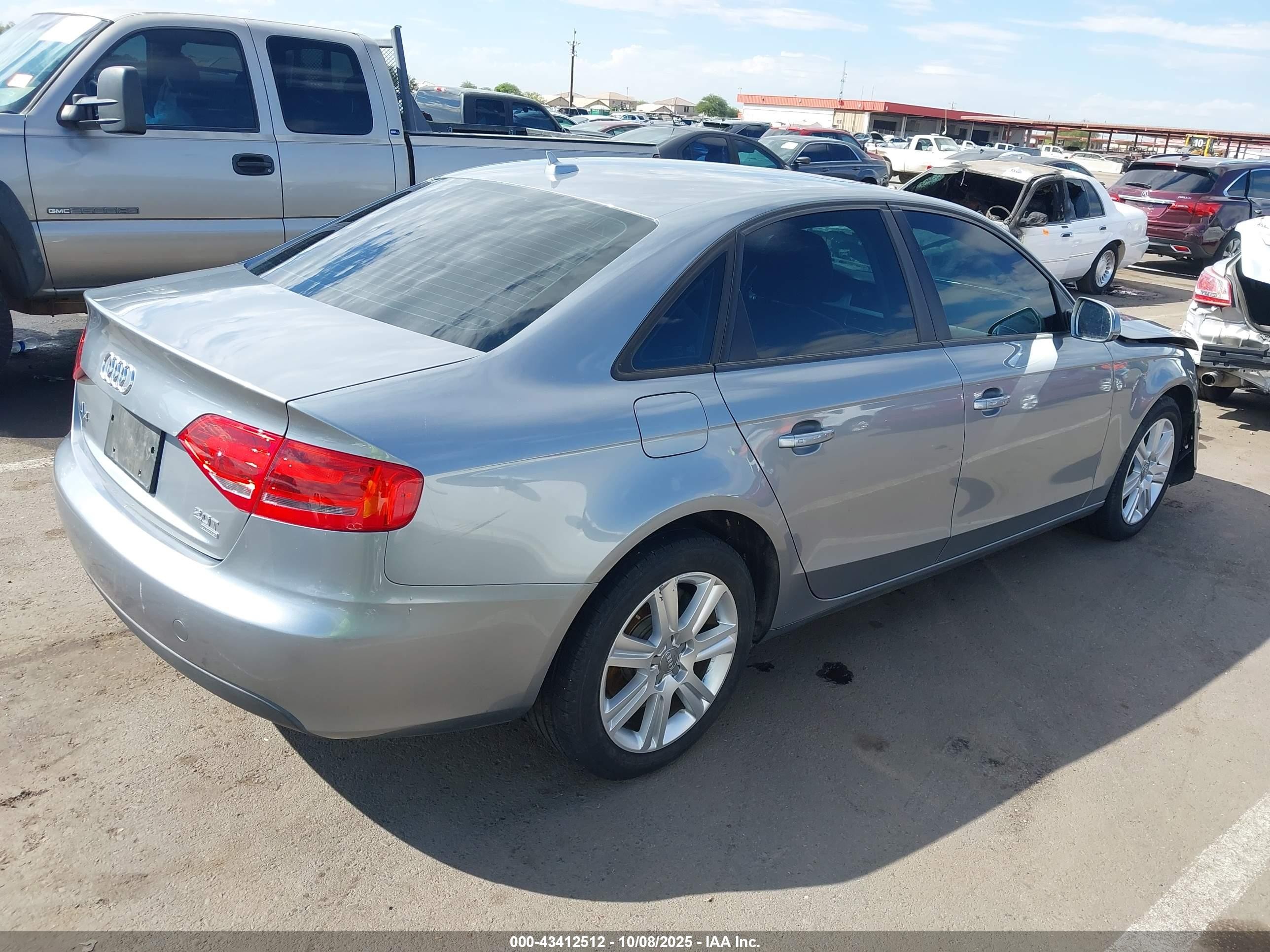 2011 Audi A4 2.0t Premium Gray vin: WAUBFAFL9BN010575