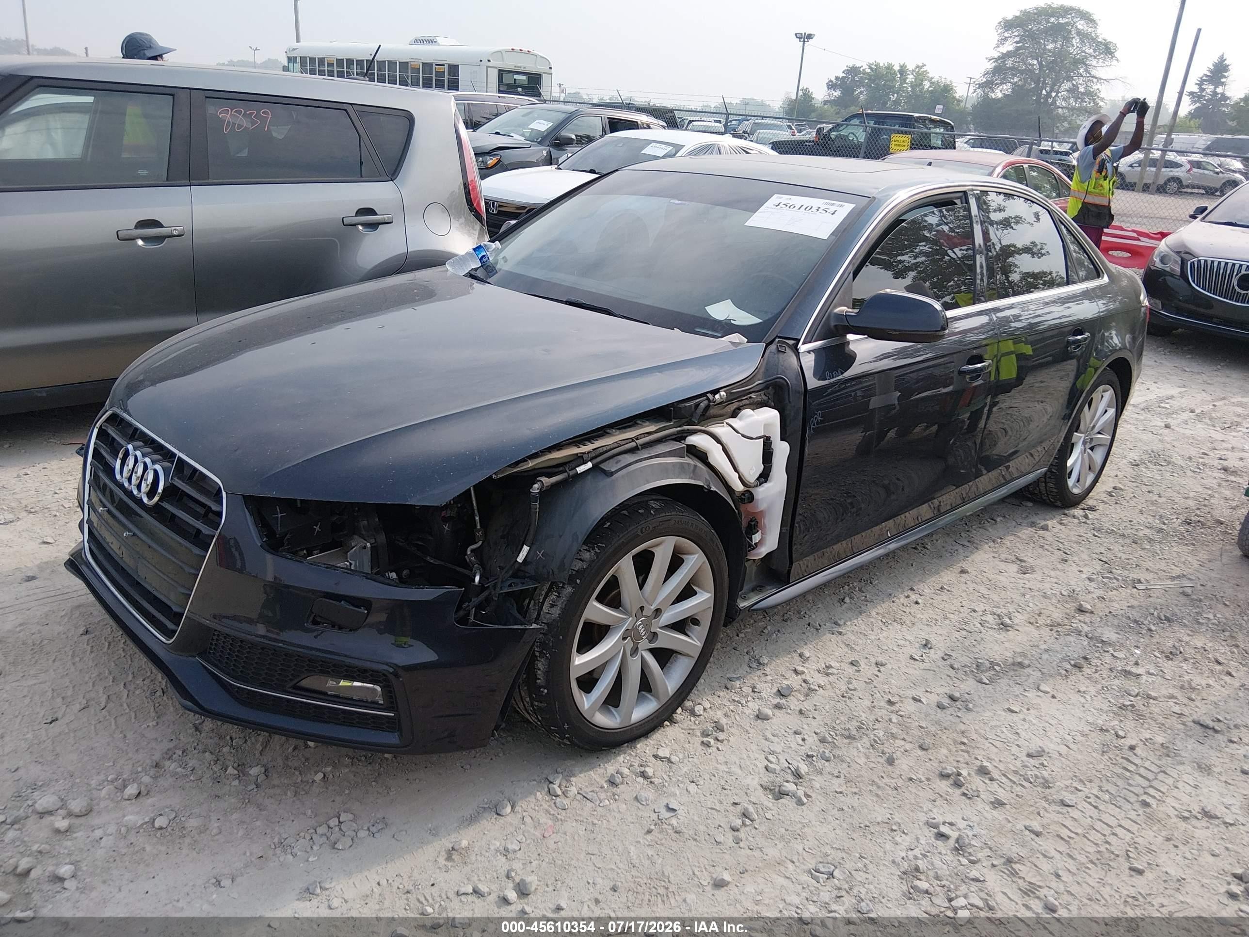 2014 Audi A4 2.0t Premium Black vin: WAUBFAFL9EN037232