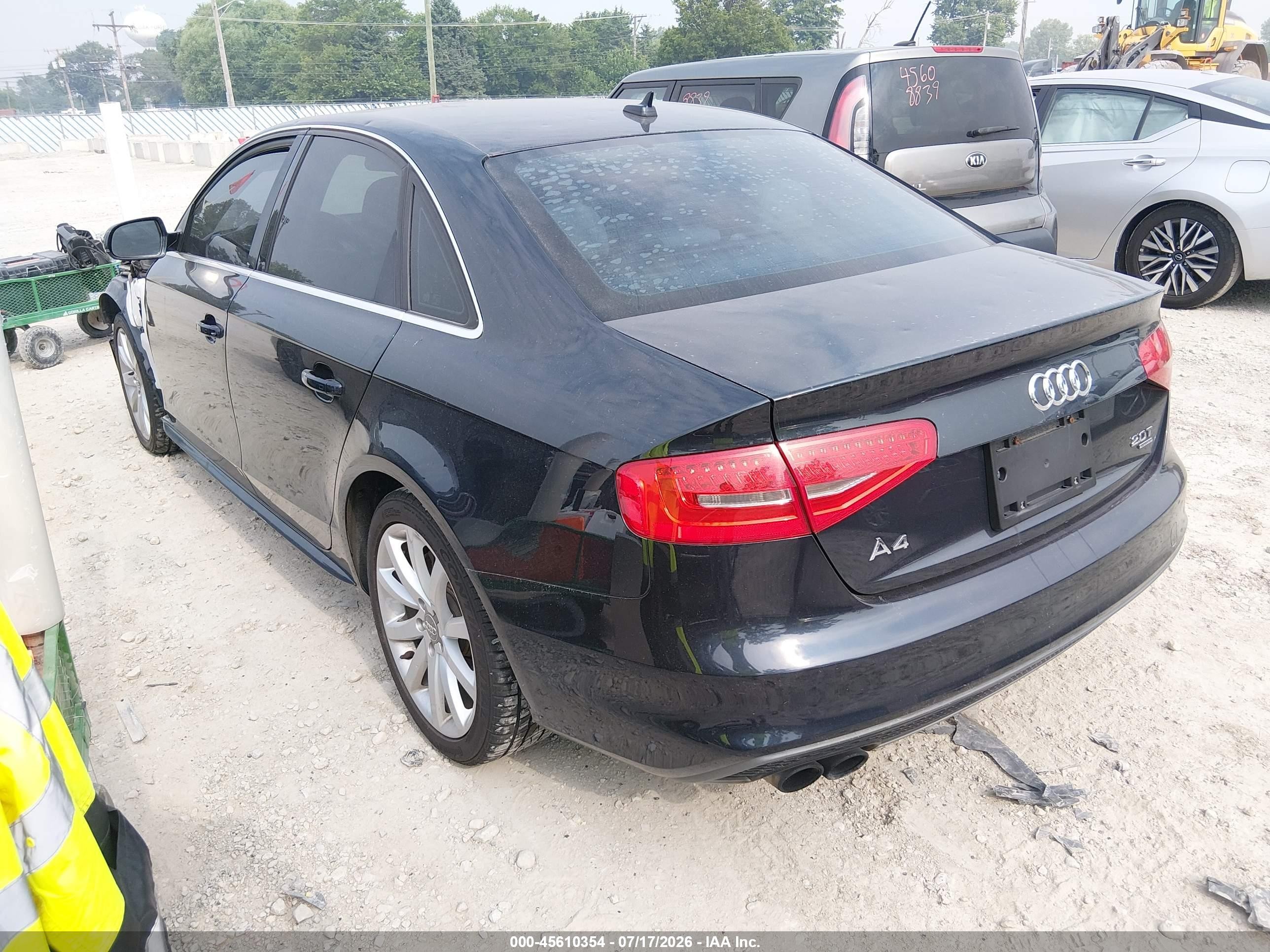 2014 Audi A4 2.0t Premium Black vin: WAUBFAFL9EN037232
