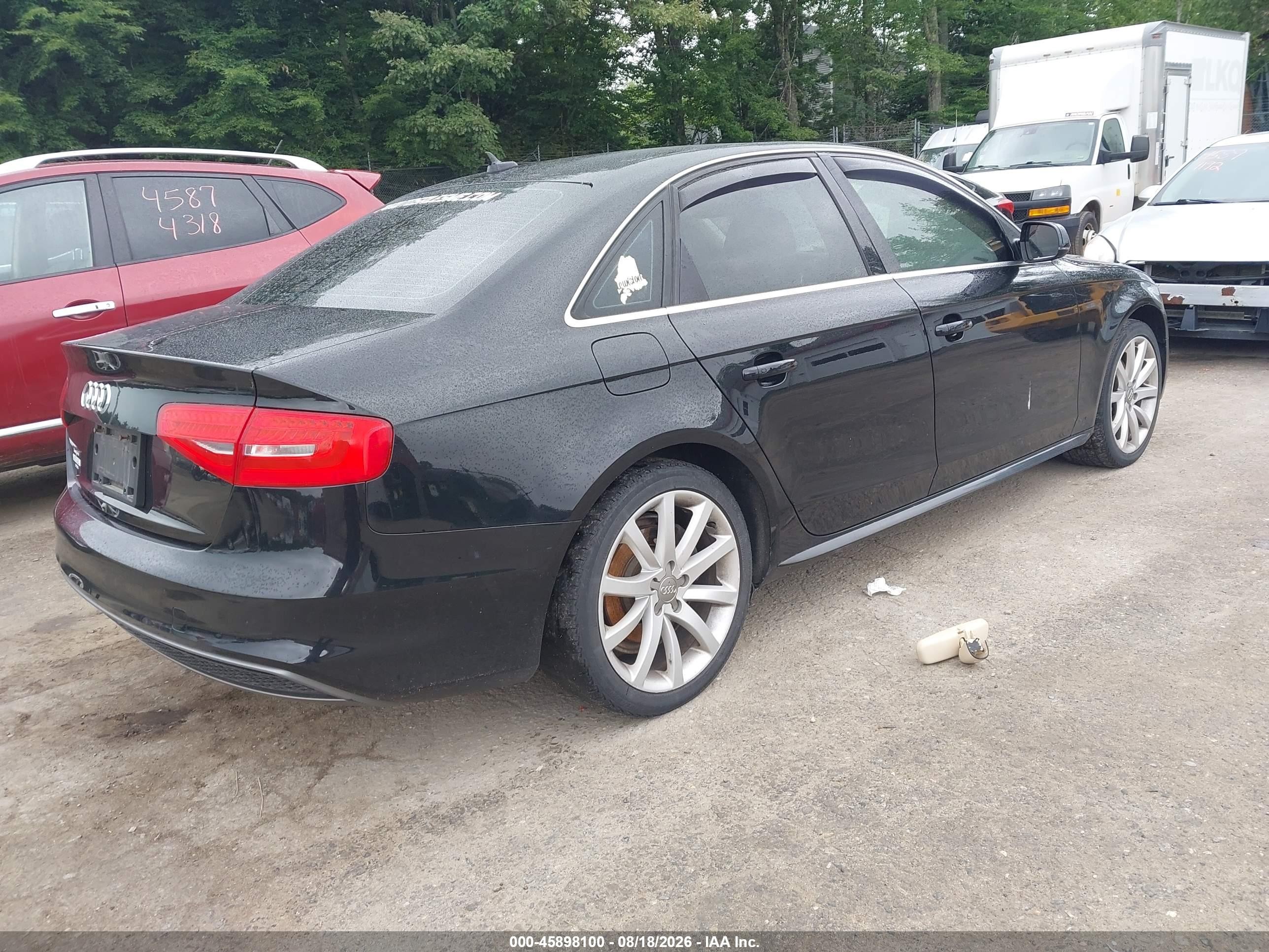 2014 Audi A4 2.0t Premium Black vin: WAUBFAFL9EN039241