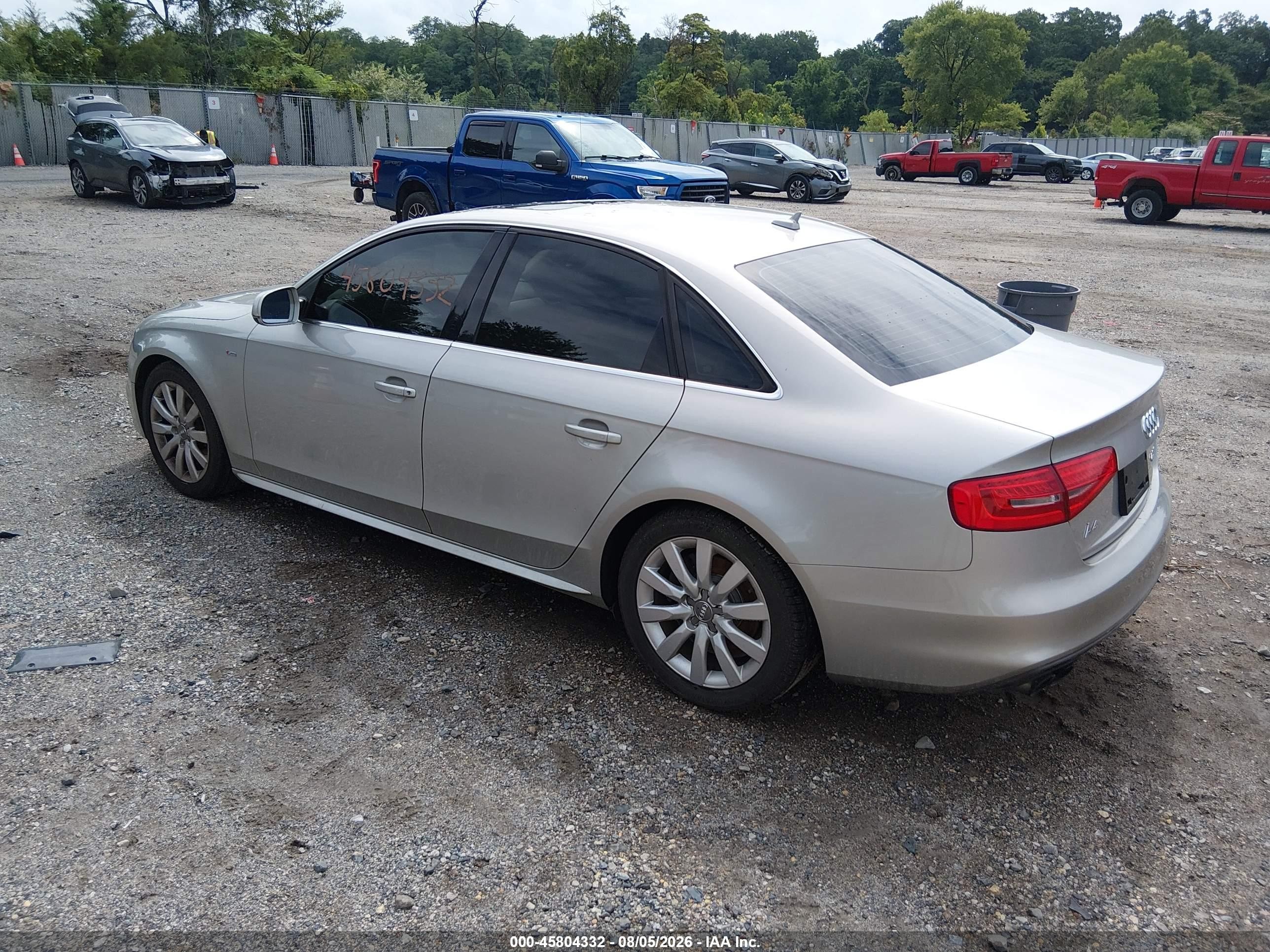 2015 Audi A4 2.0t Premium Silver vin: WAUBFAFL9FN014714