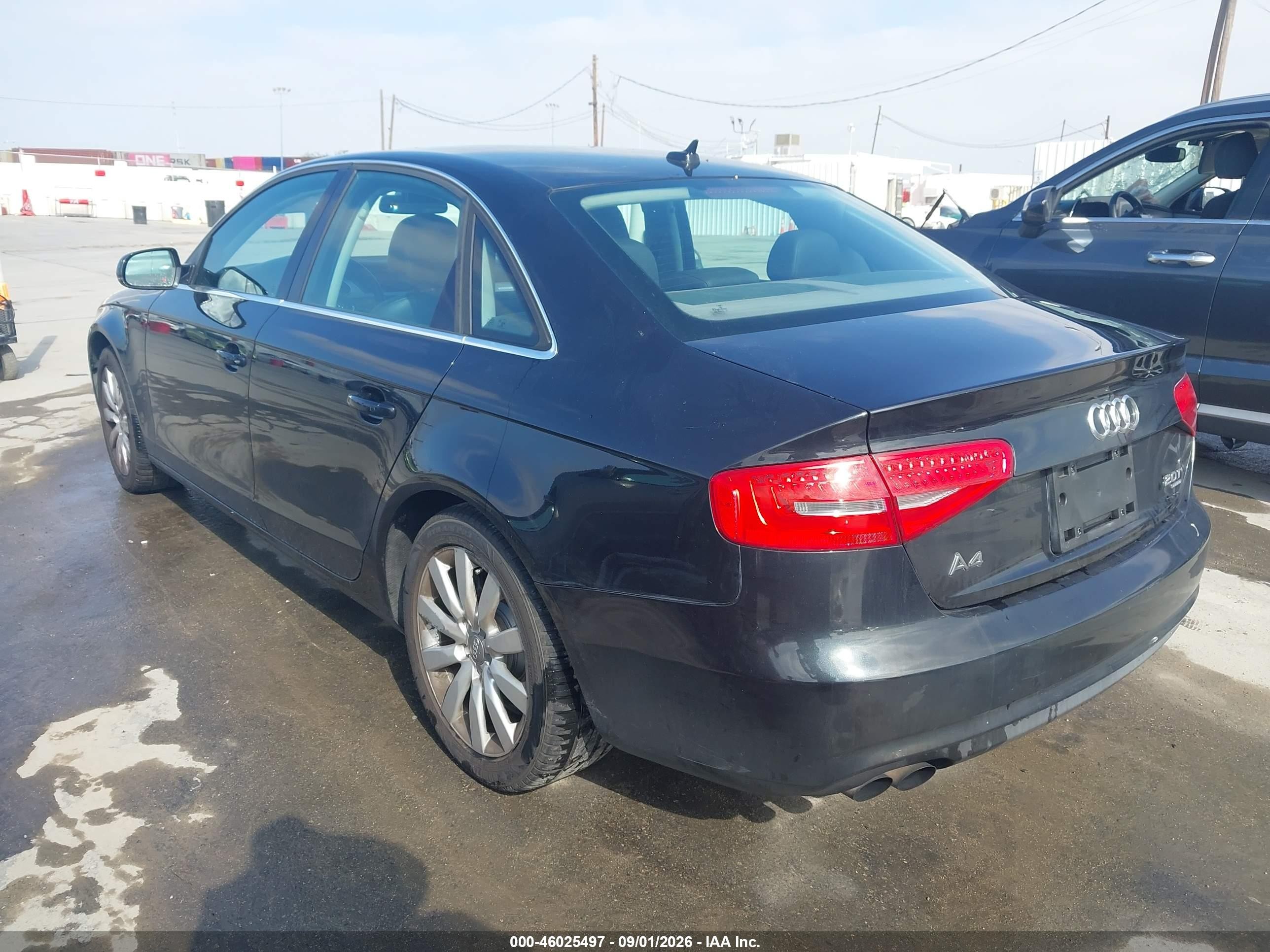 2013 Audi A4 2.0t Premium Black vin: WAUBFAFLXDN009549