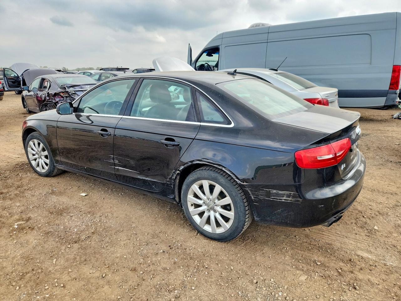 2013 Audi A4 Premium Black vin: WAUBFAFLXDN029378