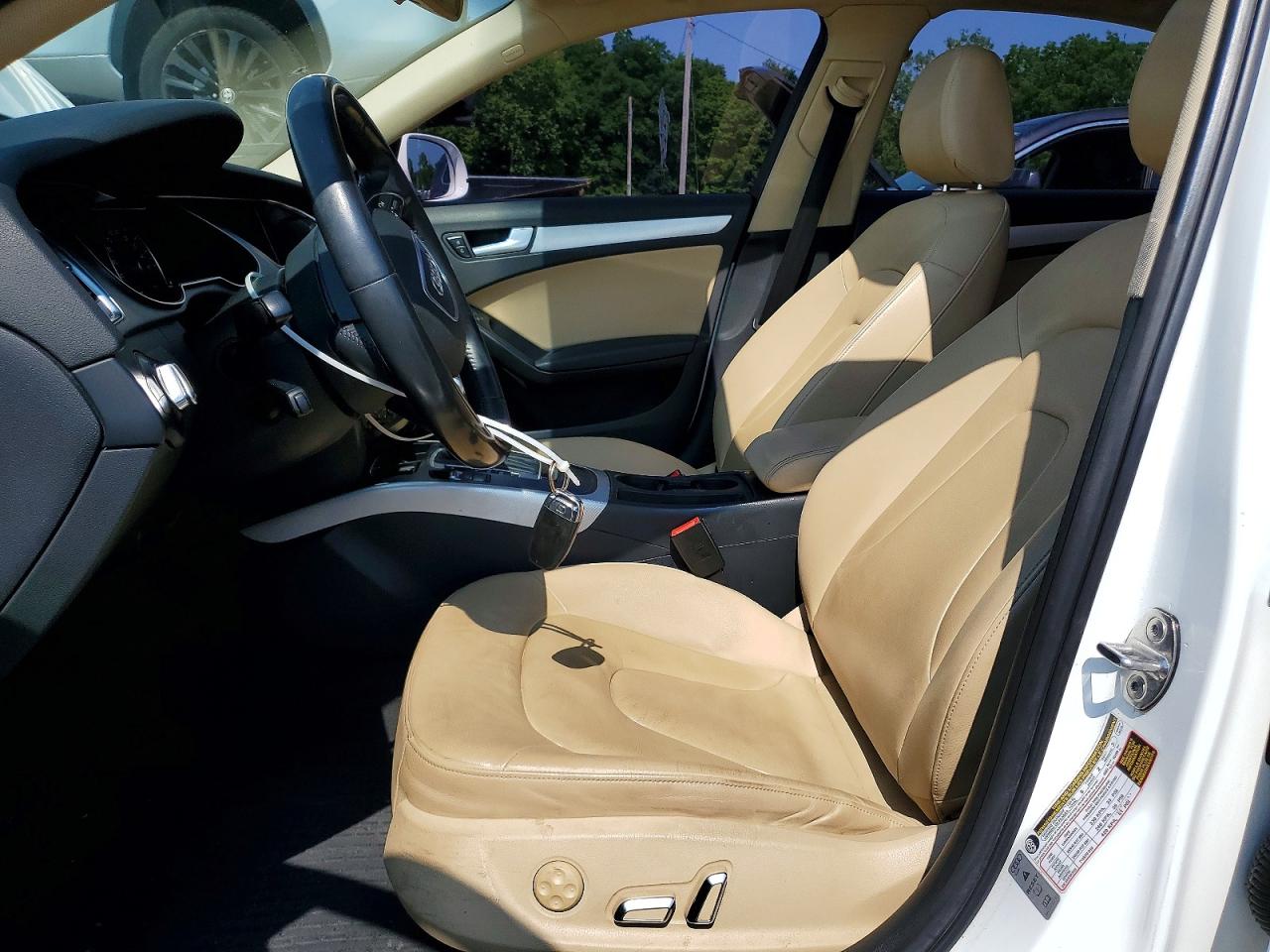 2014 Audi A4 Premium White vin: WAUBFAFLXEA045265