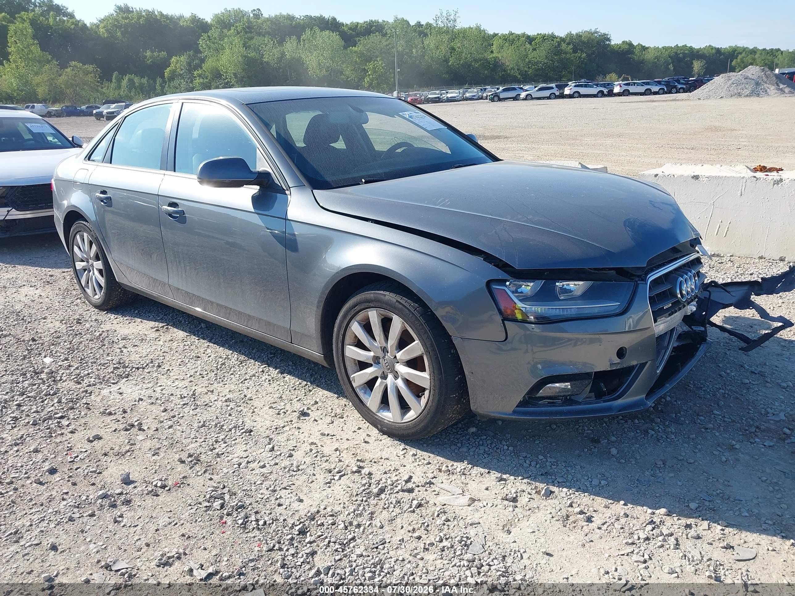 2014 Audi A4 2.0t Premium Gray vin: WAUBFAFLXEN002487