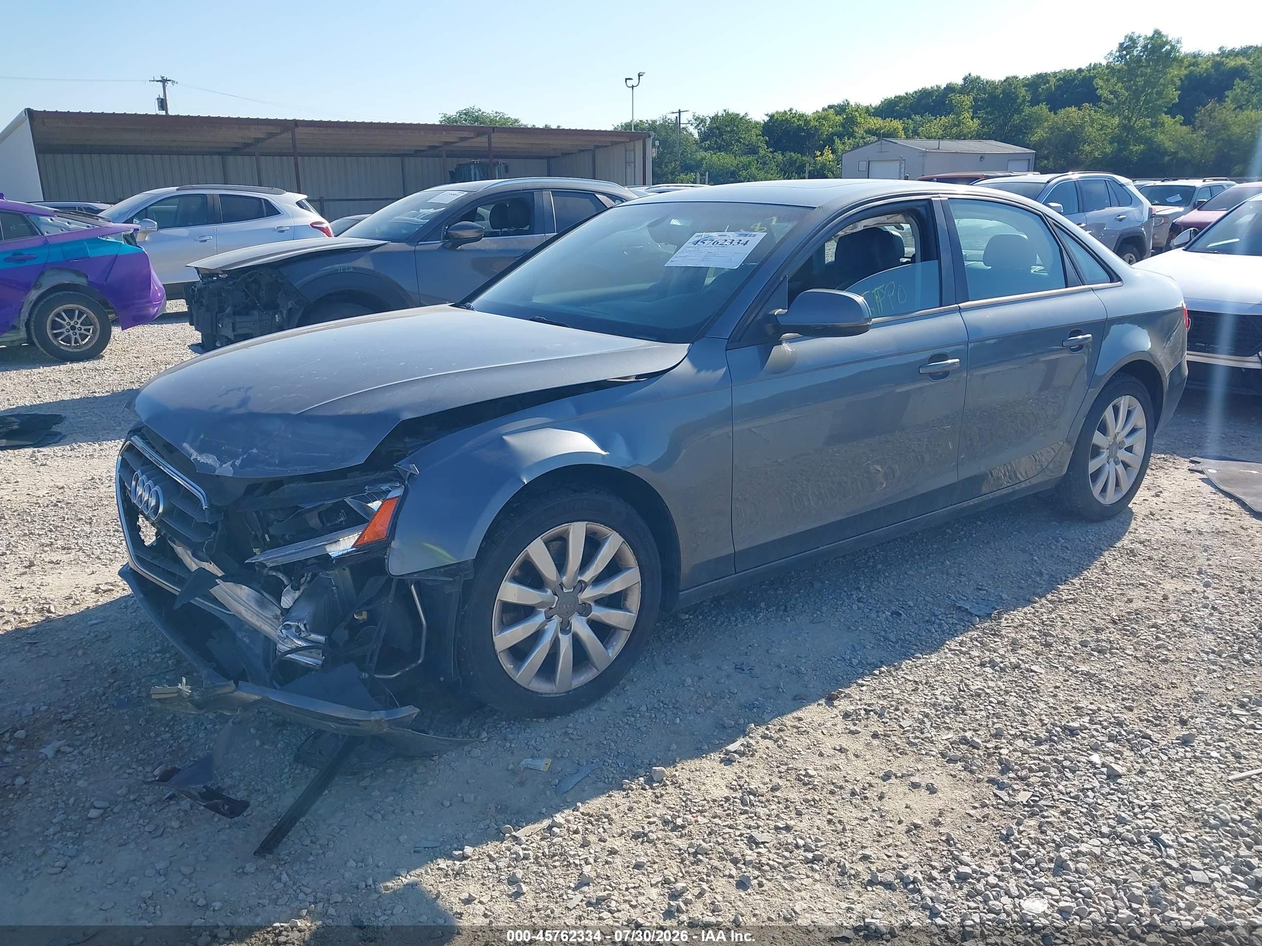 2014 Audi A4 2.0t Premium Gray vin: WAUBFAFLXEN002487