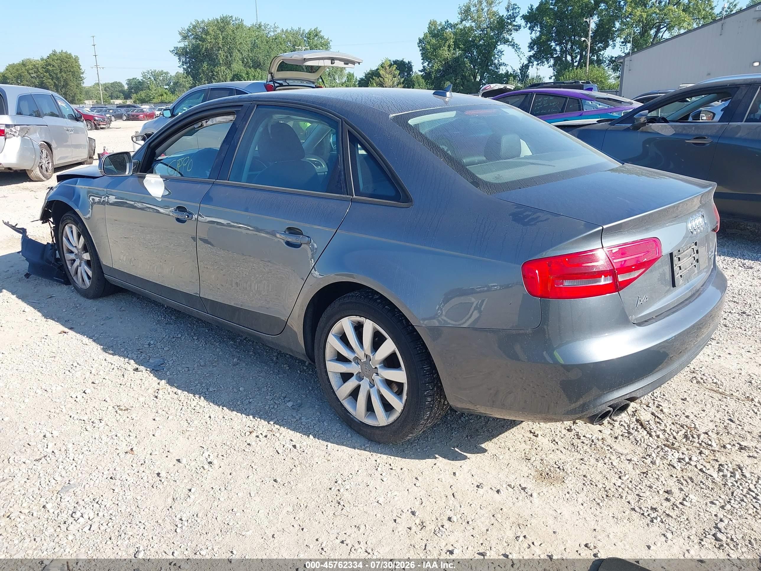 2014 Audi A4 2.0t Premium Gray vin: WAUBFAFLXEN002487