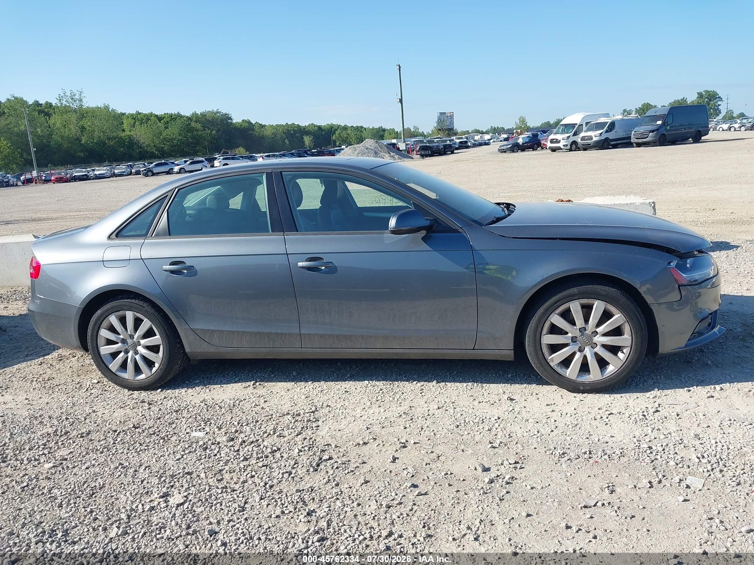2014 Audi A4 2.0t Premium Gray vin: WAUBFAFLXEN002487