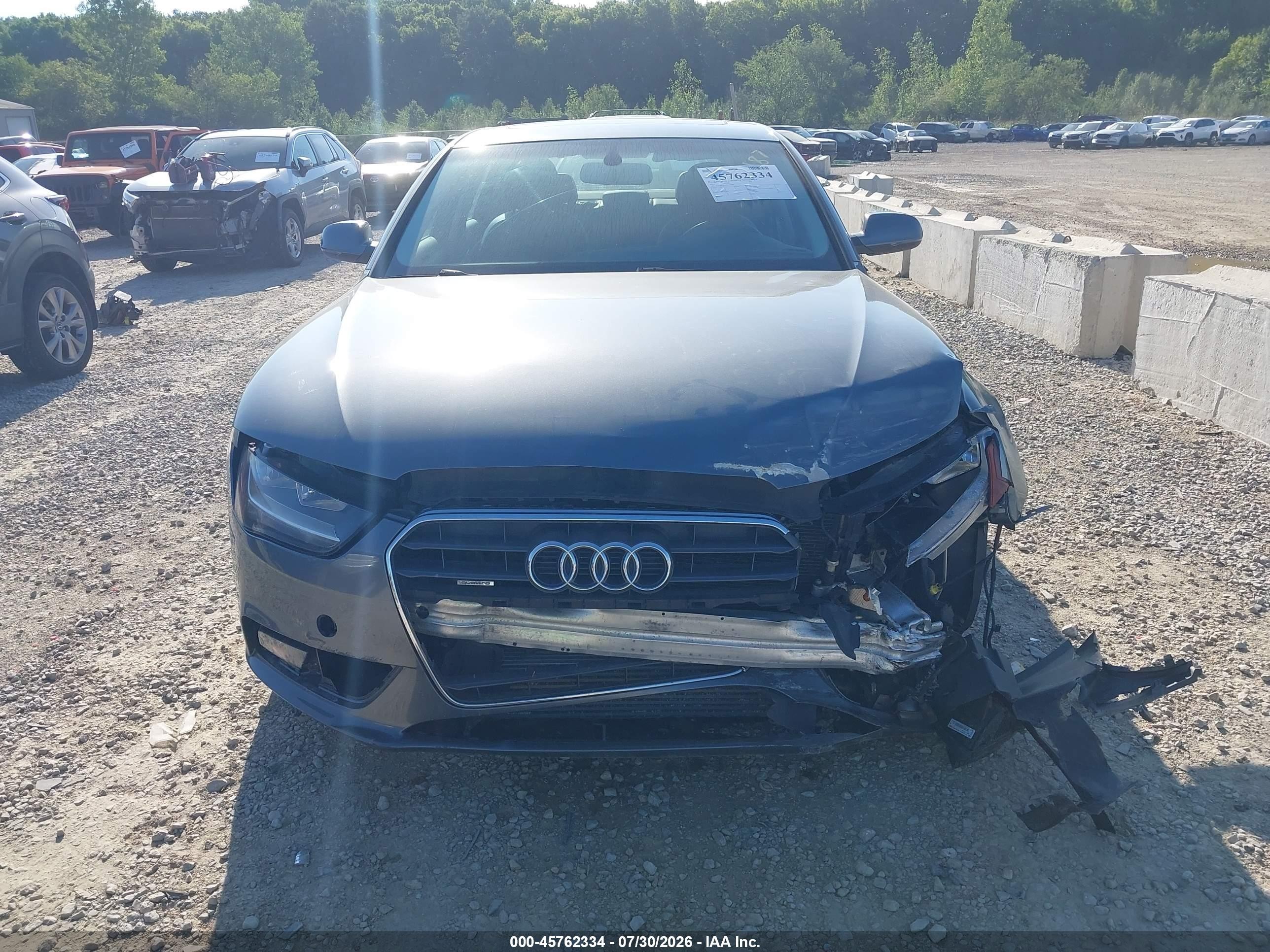 2014 Audi A4 2.0t Premium Gray vin: WAUBFAFLXEN002487