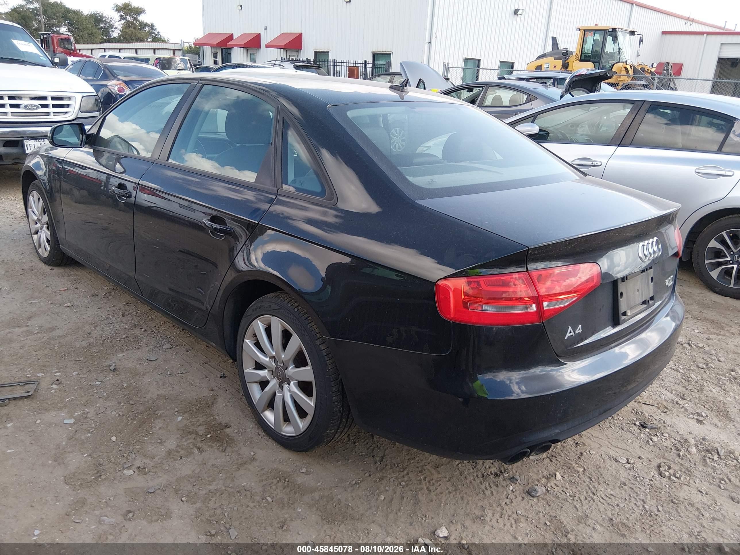 2014 Audi A4 2.0t Premium Black vin: WAUBFAFLXEN010024