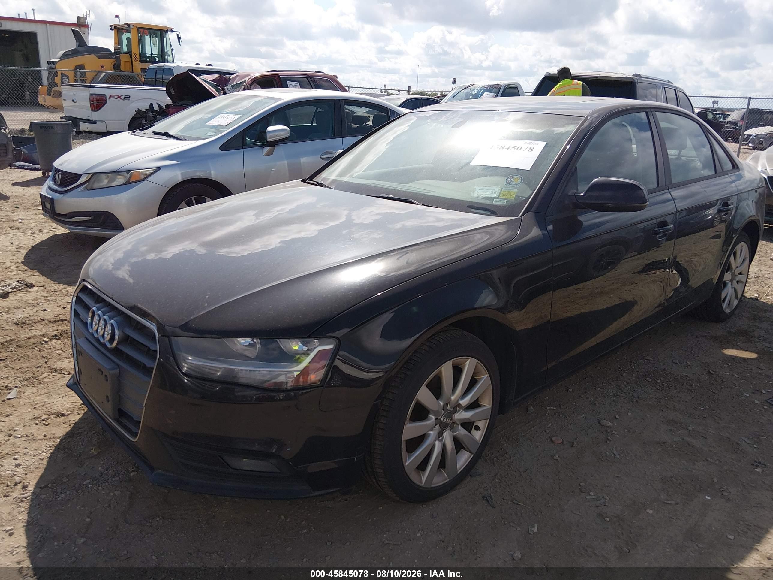 2014 Audi A4 2.0t Premium Black vin: WAUBFAFLXEN010024