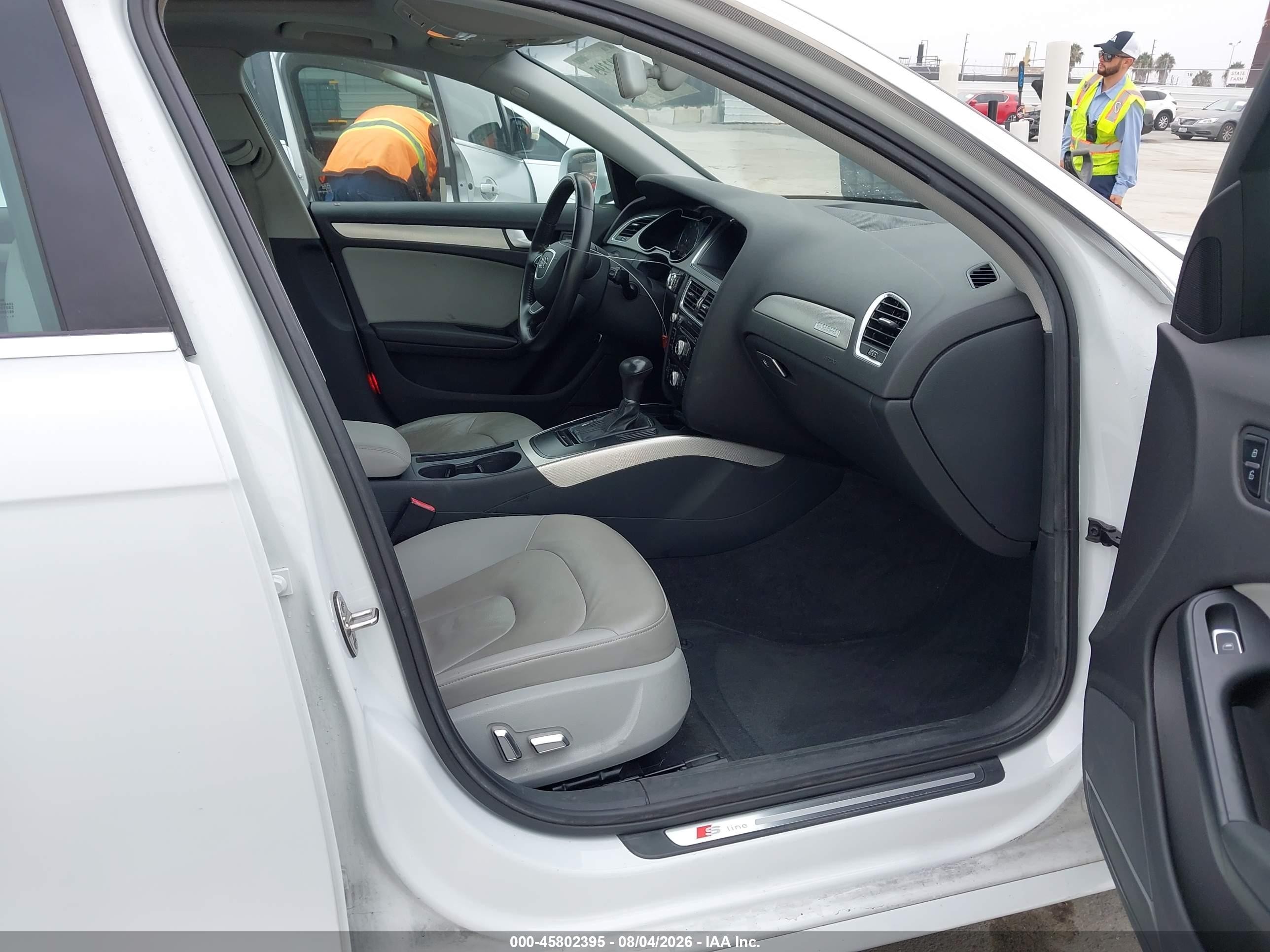 2014 Audi A4 2.0t Premium White vin: WAUBFAFLXEN034307