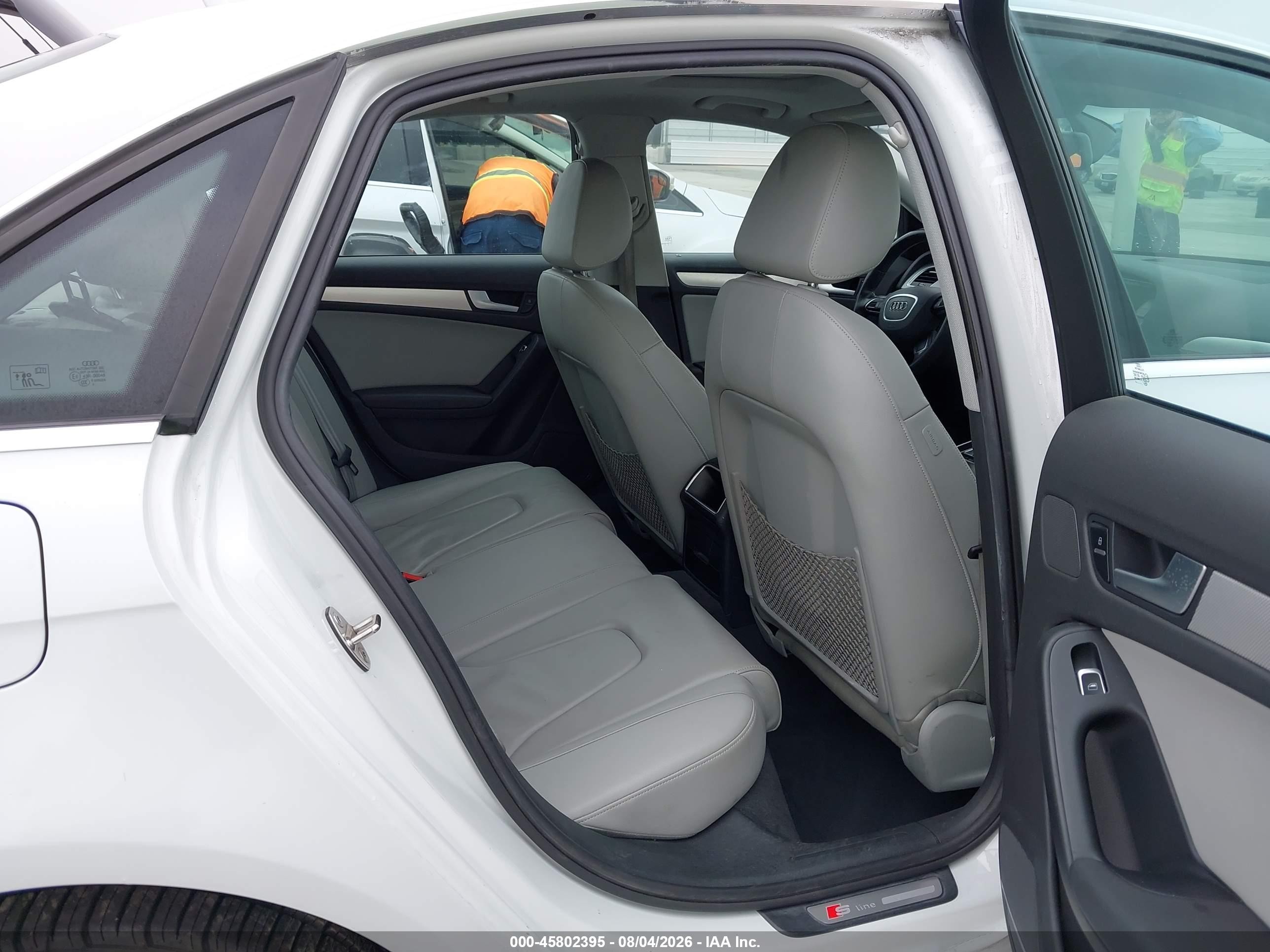 2014 Audi A4 2.0t Premium White vin: WAUBFAFLXEN034307