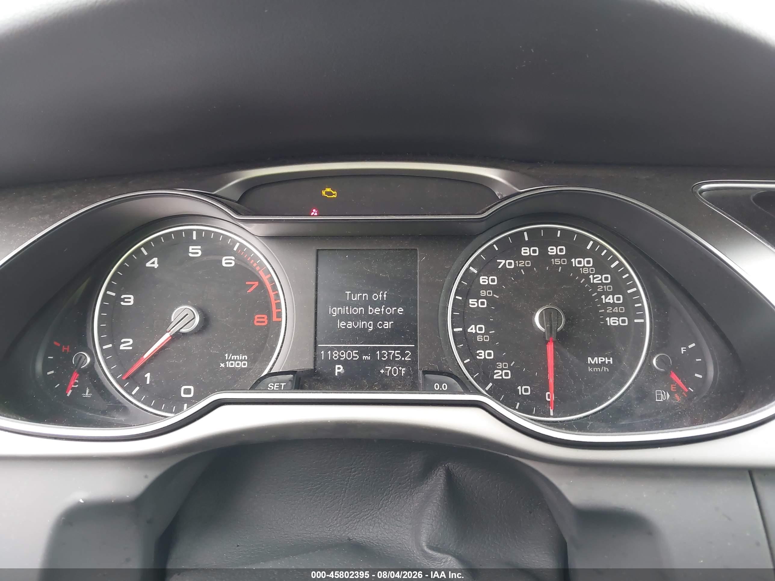 2014 Audi A4 2.0t Premium White vin: WAUBFAFLXEN034307