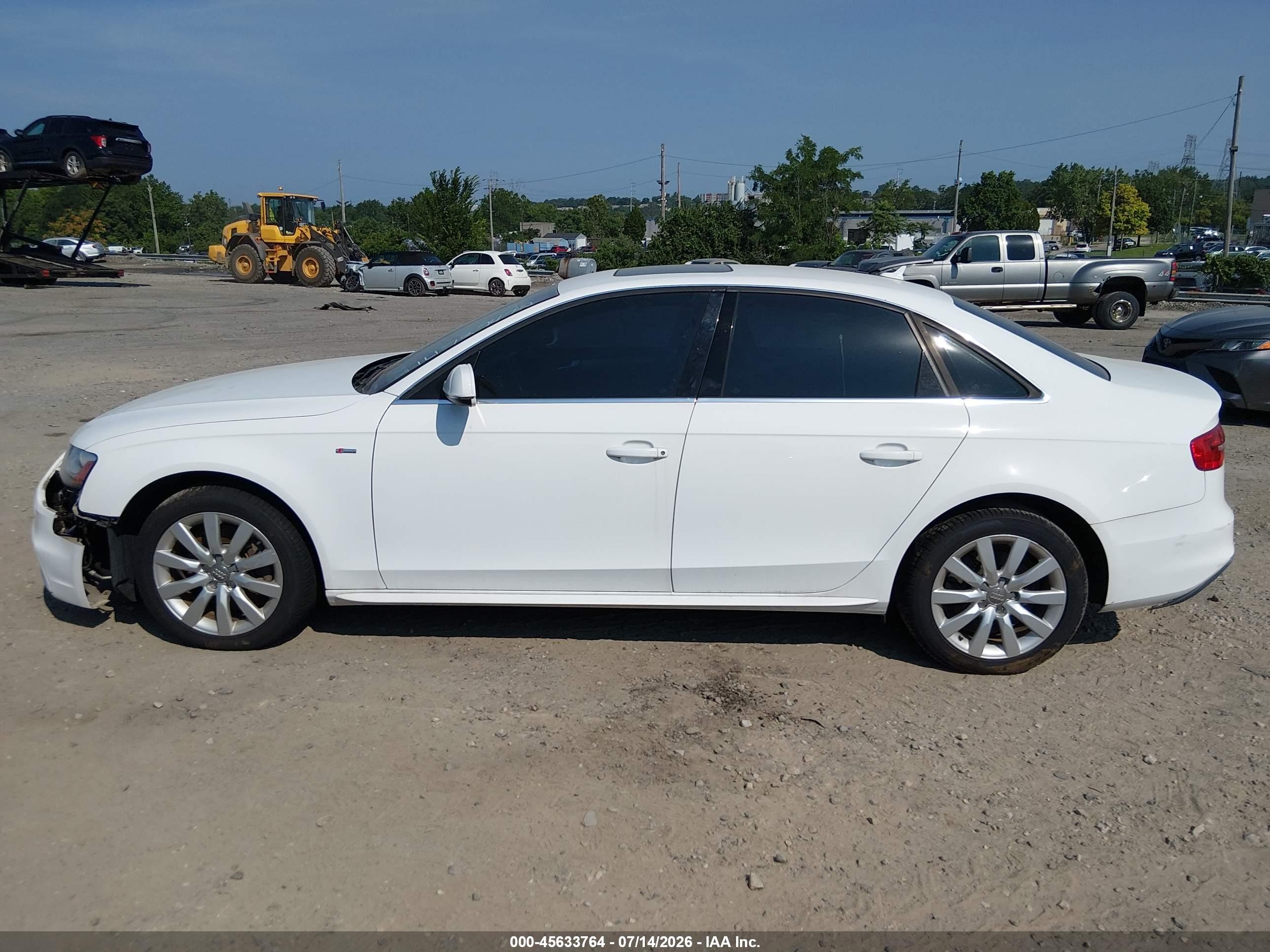 2015 Audi A4 2.0t Premium White vin: WAUBFAFLXFN012311