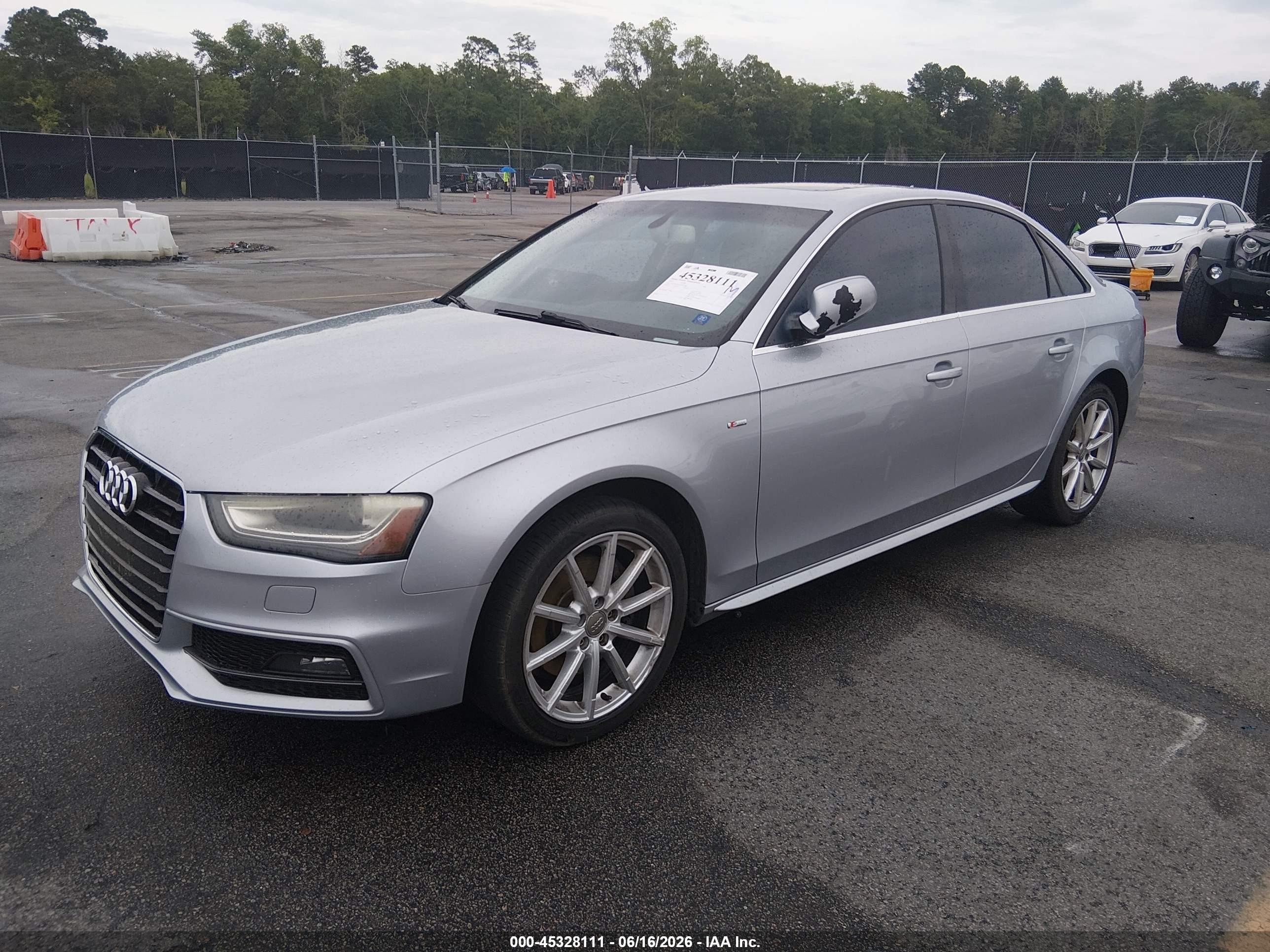 2015 Audi A4 2.0t Premium Silver vin: WAUBFAFLXFN027486