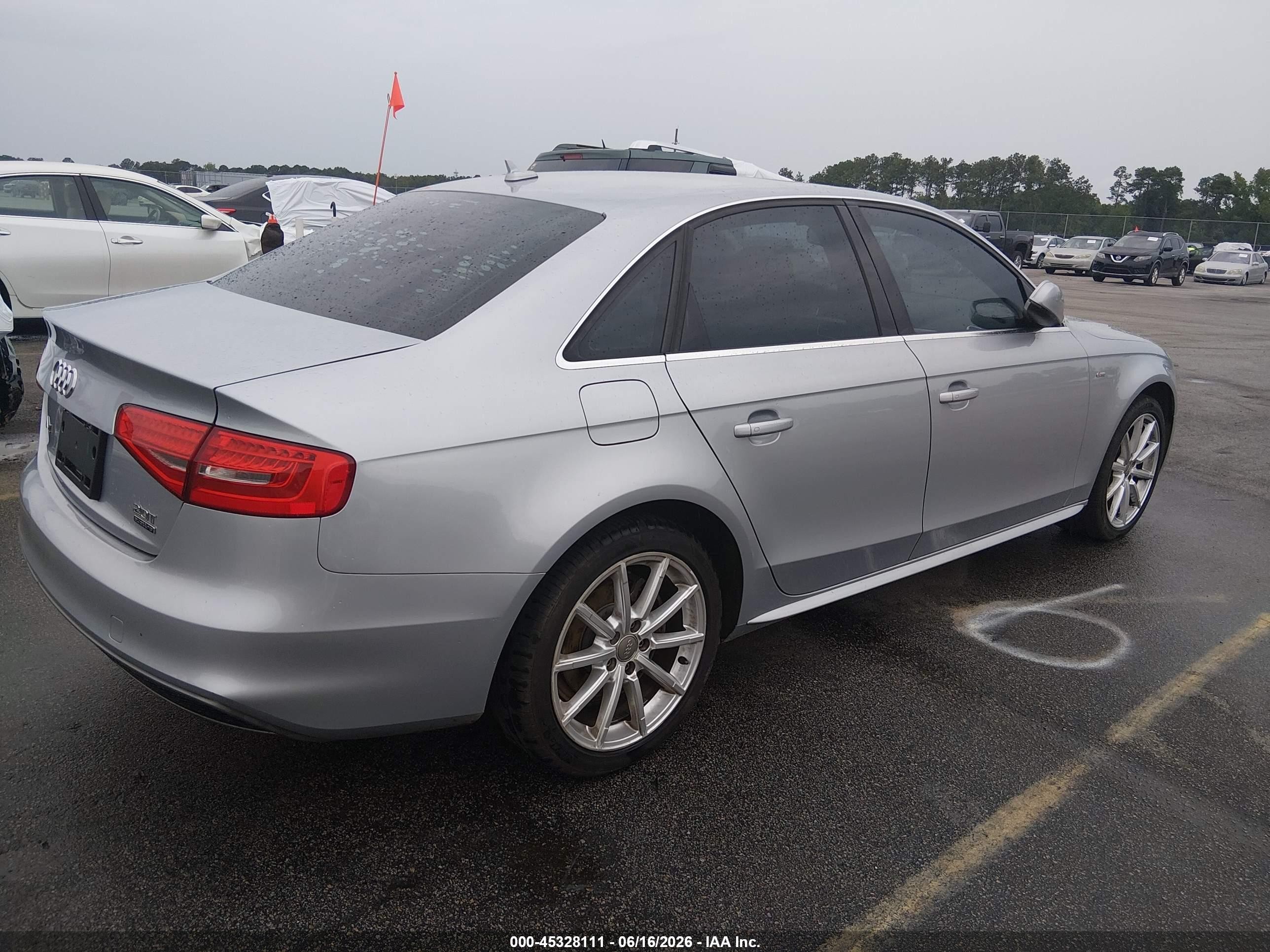 2015 Audi A4 2.0t Premium Silver vin: WAUBFAFLXFN027486