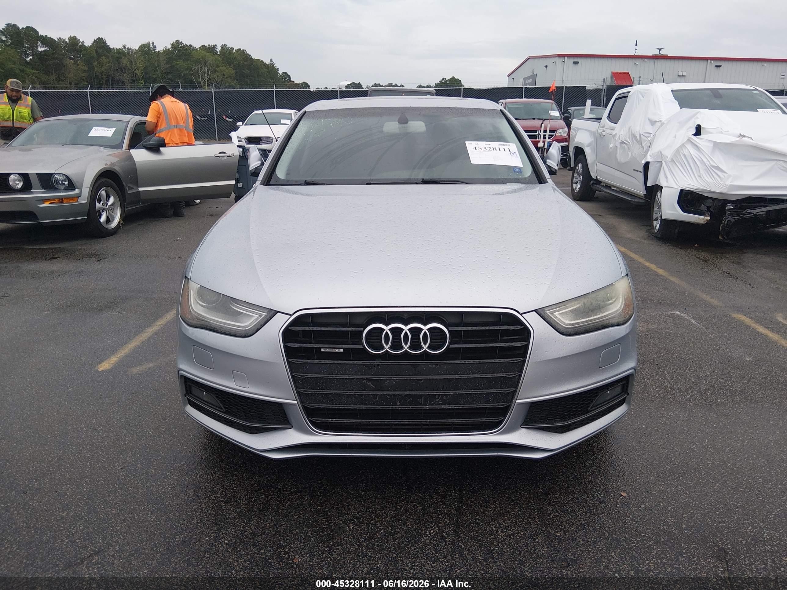 2015 Audi A4 2.0t Premium Silver vin: WAUBFAFLXFN027486