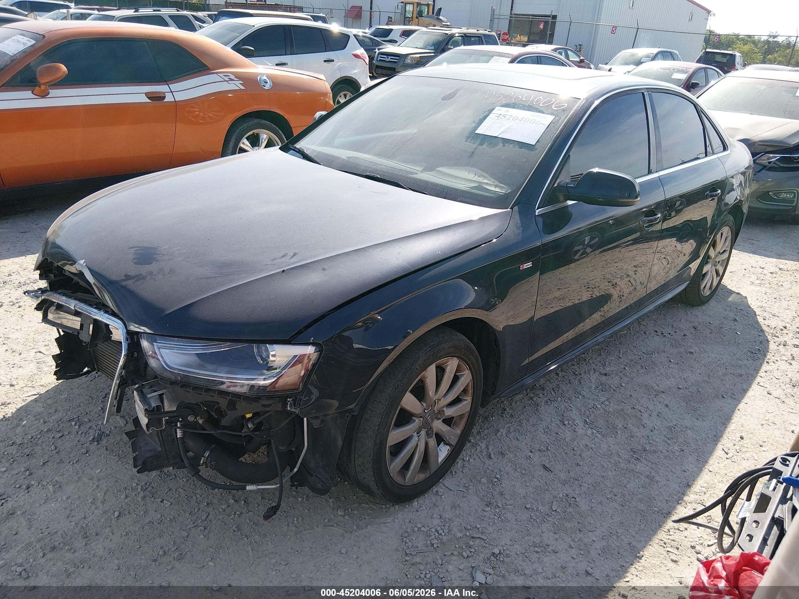 2015 Audi A4 2.0t Premium Black vin: WAUBFAFLXFN043851