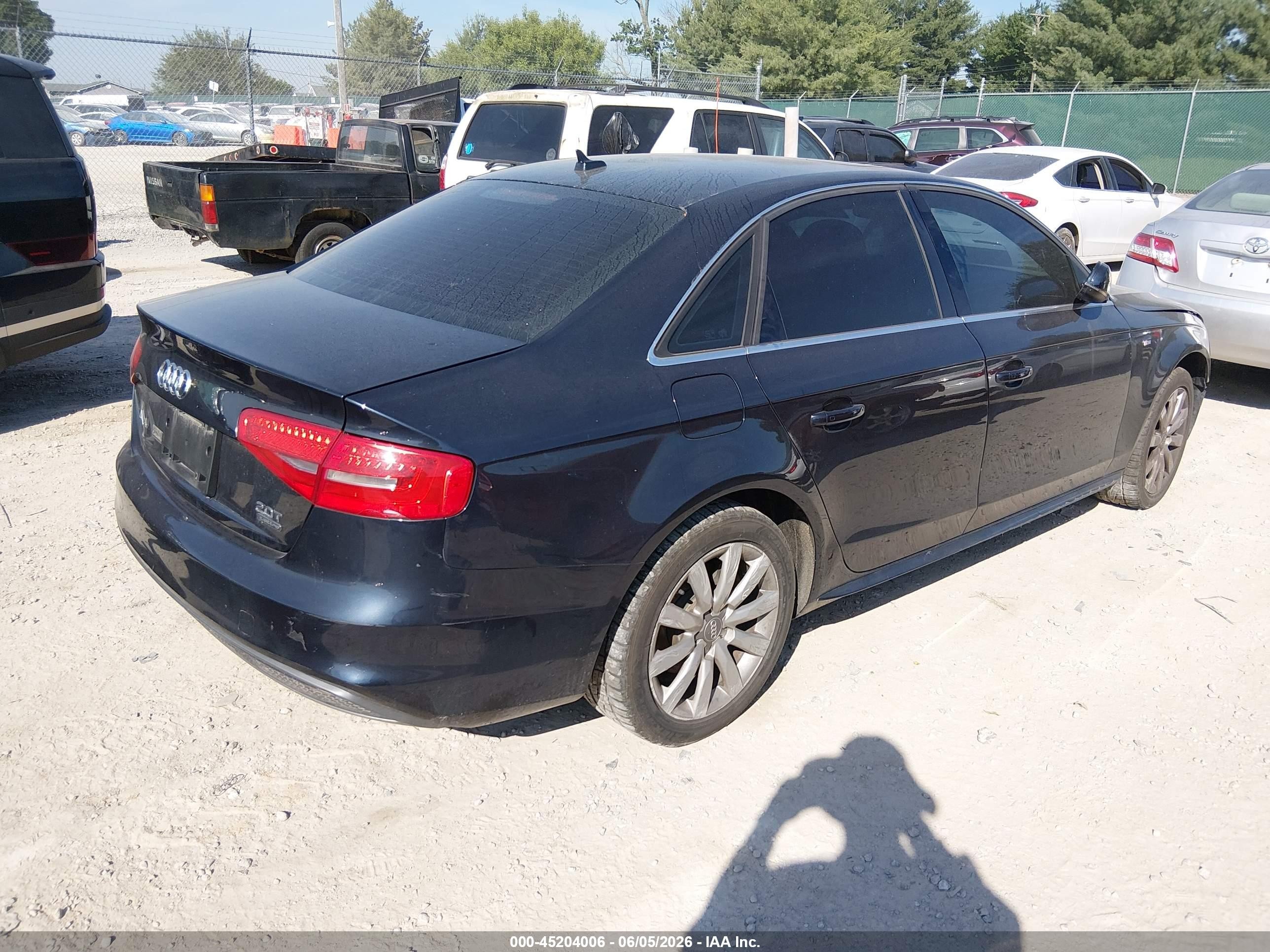 2015 Audi A4 2.0t Premium Black vin: WAUBFAFLXFN043851