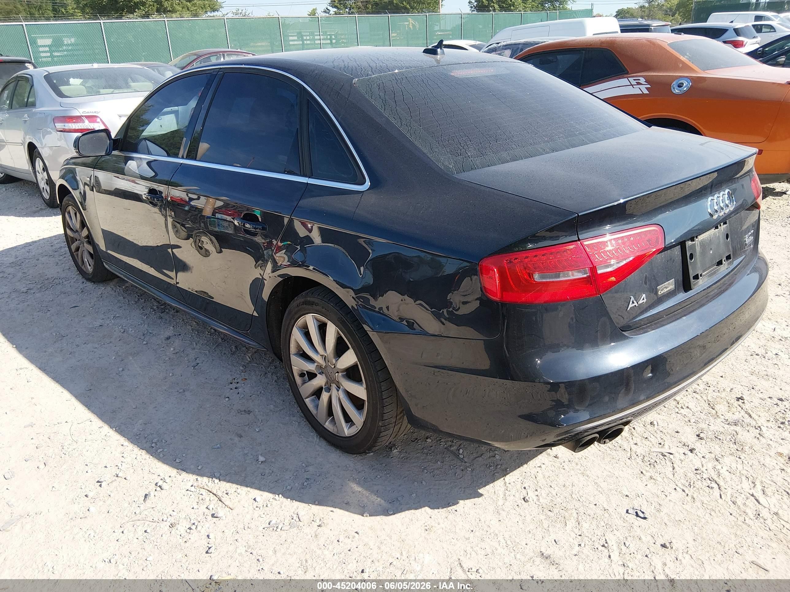 2015 Audi A4 2.0t Premium Black vin: WAUBFAFLXFN043851