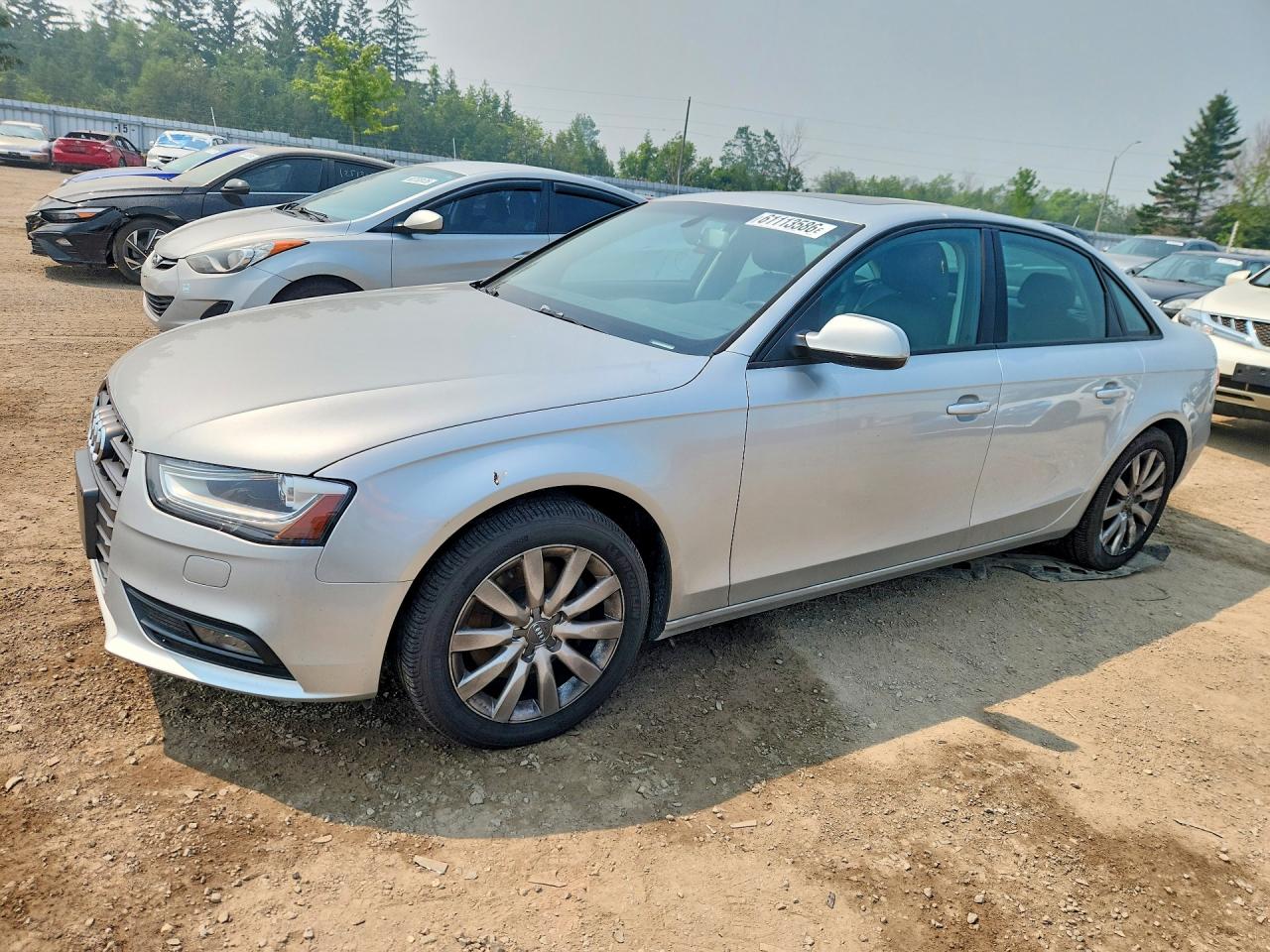 2013 Audi A4 Premium Silver vin: WAUBFCFL1DN021097