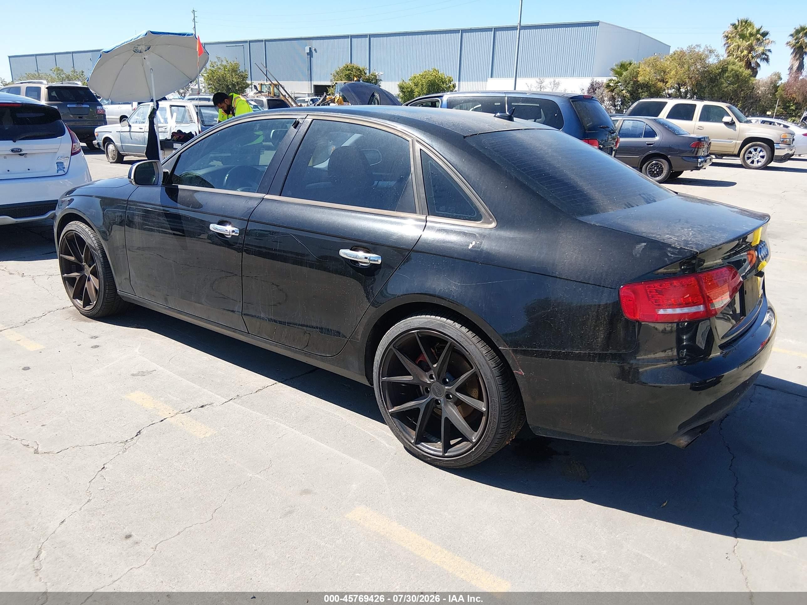2010 Audi A4 2.0t Premium Black vin: WAUBFCFL5AN051487