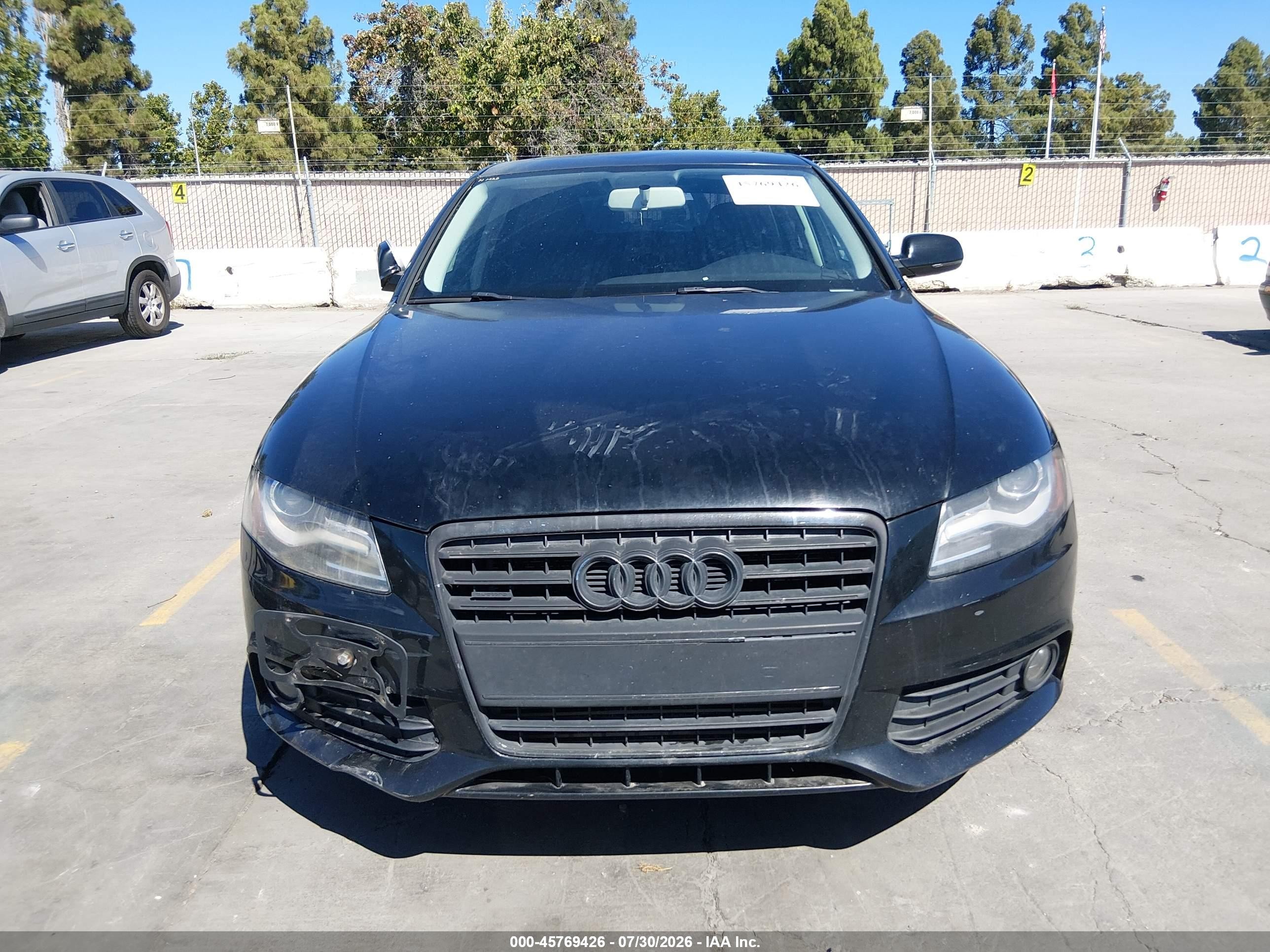 2010 Audi A4 2.0t Premium Black vin: WAUBFCFL5AN051487