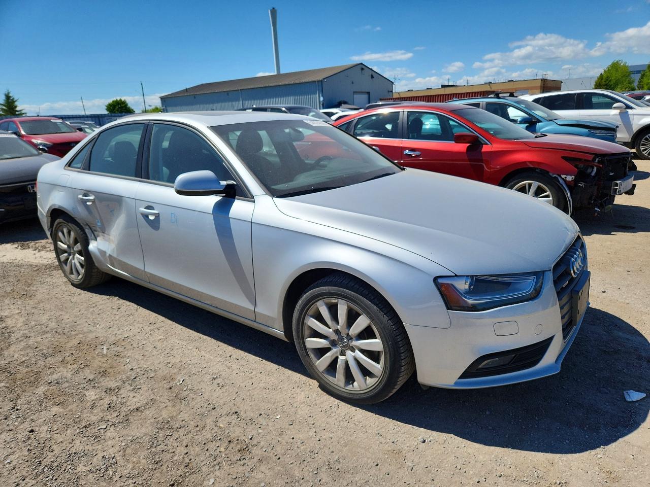 2014 Audi A4 Premium Серебряный vin: WAUBFCFL5EN014395