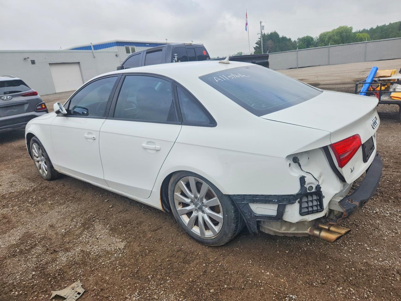 2014 Audi A4 Premium White vin: WAUBFCFL9EN001360