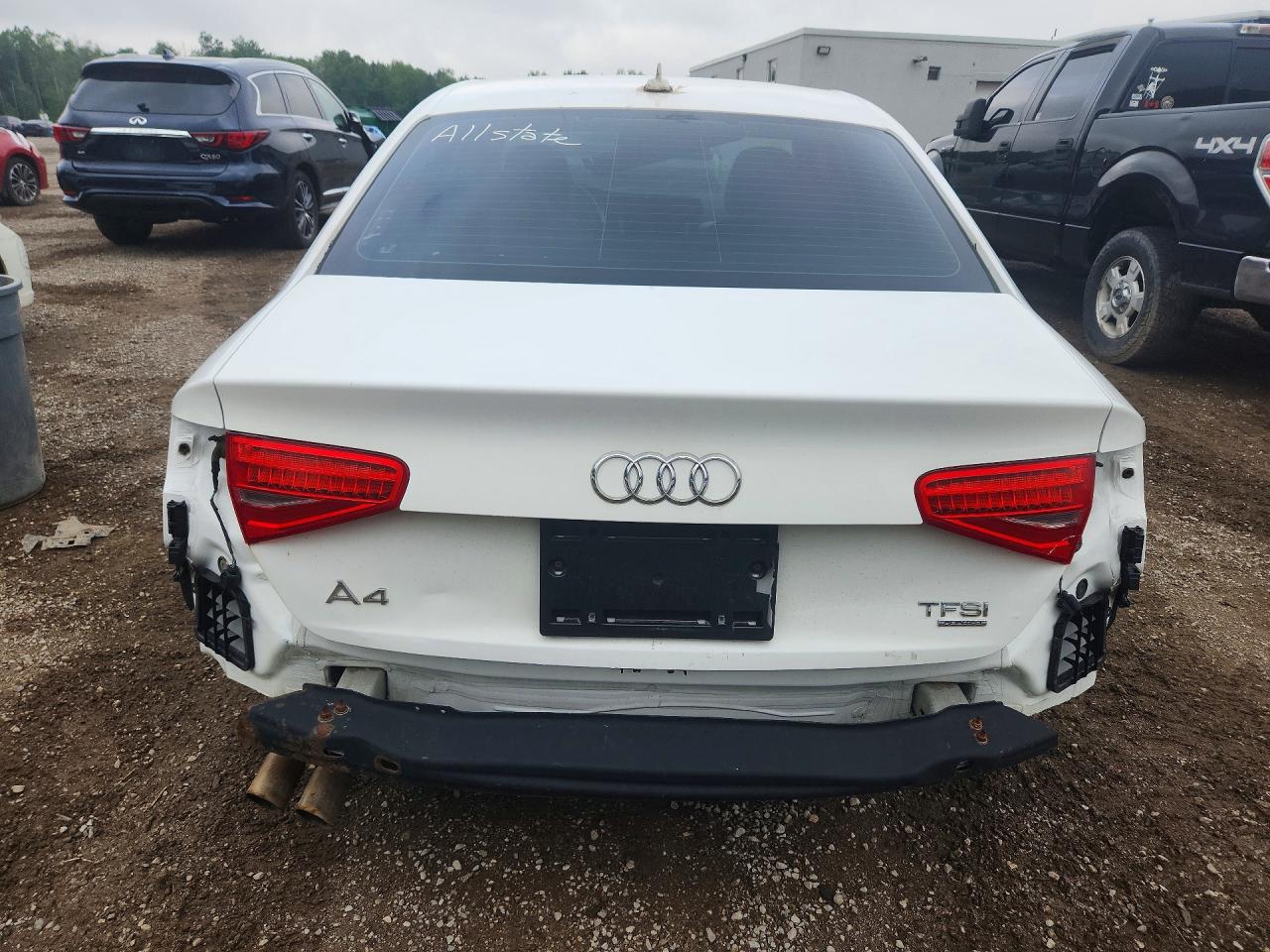 2014 Audi A4 Premium White vin: WAUBFCFL9EN001360