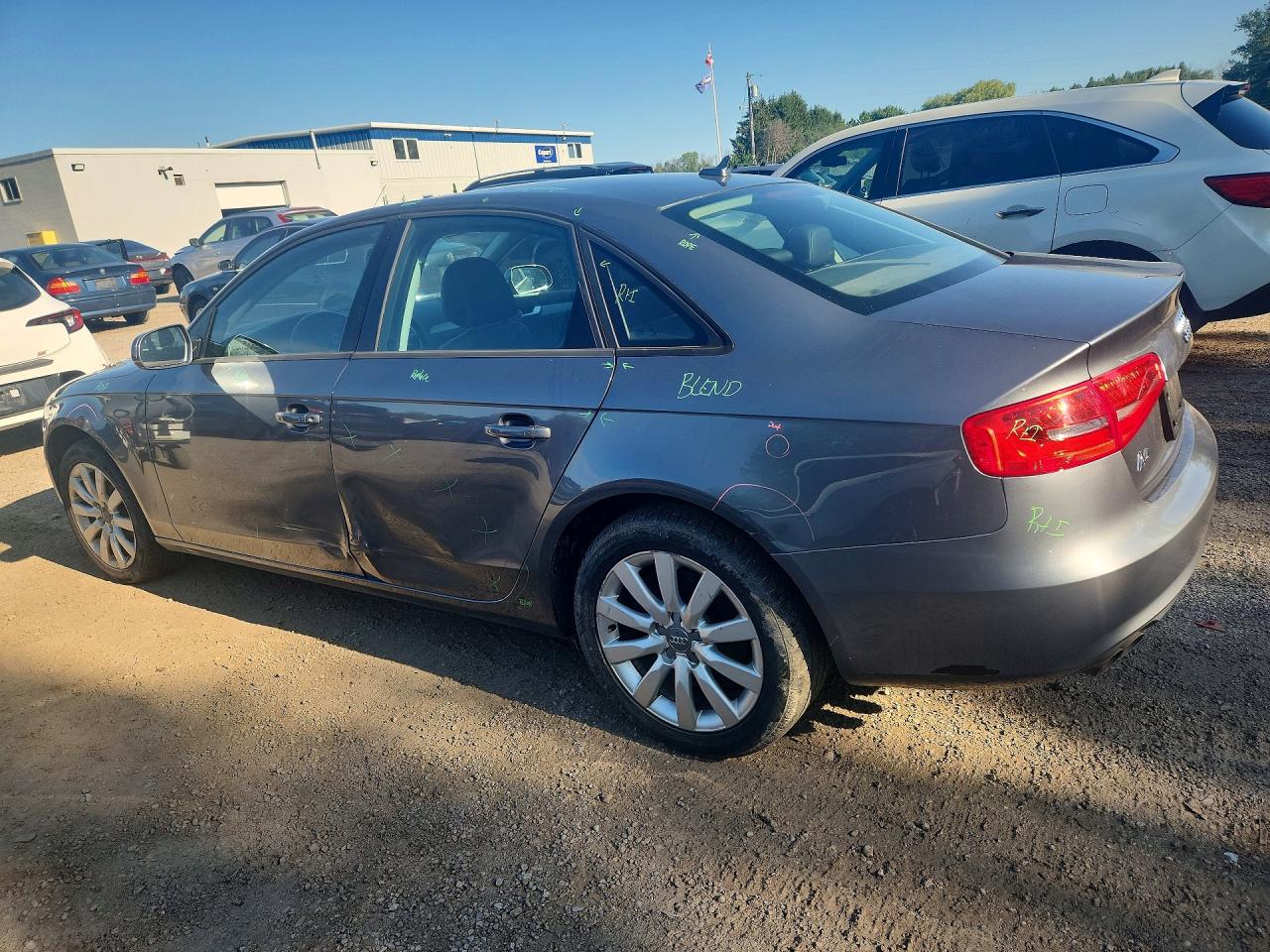 2013 Audi A4 Premium Gray vin: WAUBFCFLXDN033751