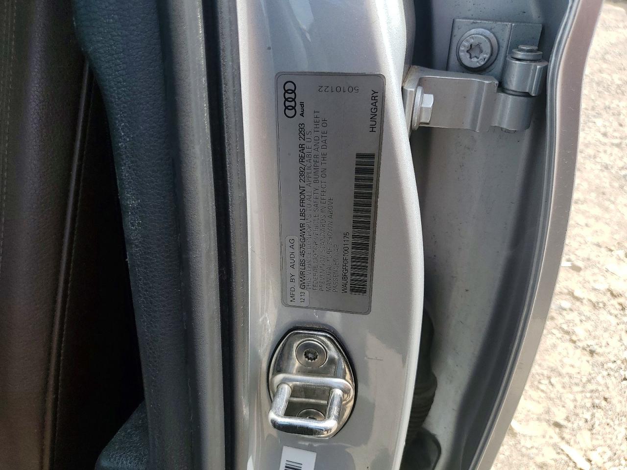 2015 Audi A3 Premium Silver vin: WAUBFGFF0F1001175