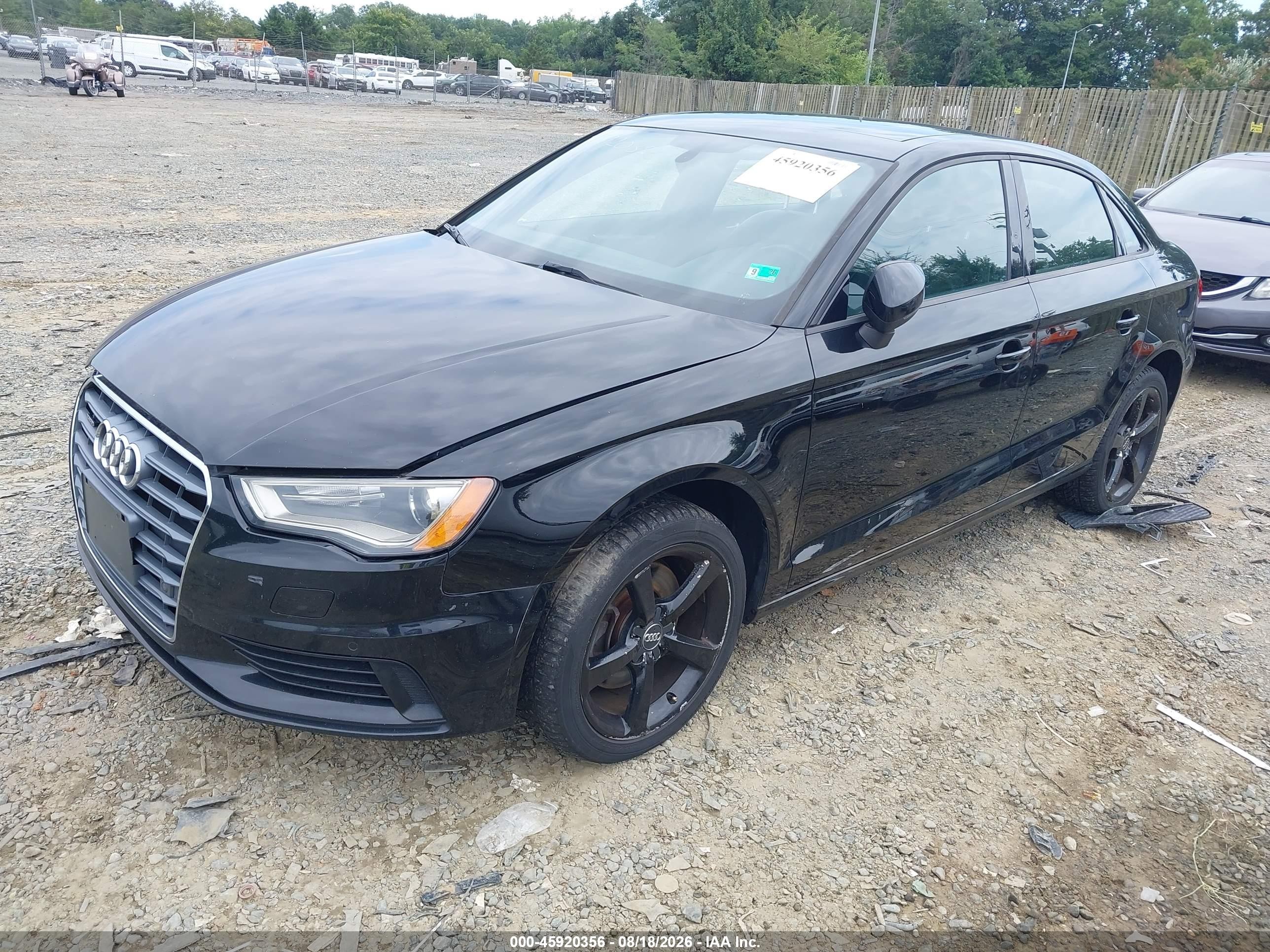 2015 Audi A3 2.0t Premium Black vin: WAUBFGFF0F1053924